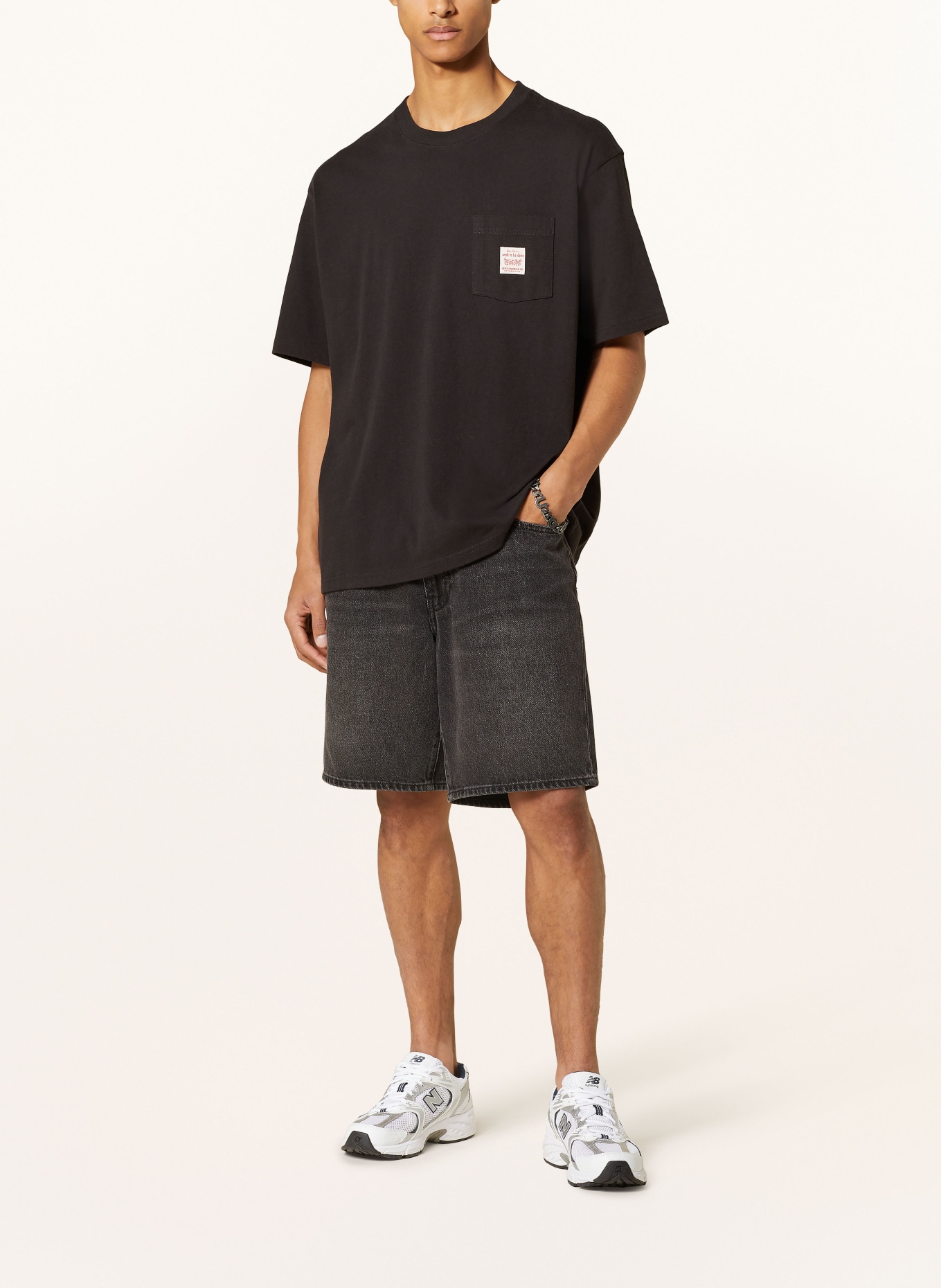 Levi's® Denim shorts 468 loose fit, Color: 06 Blacks (Image 2)