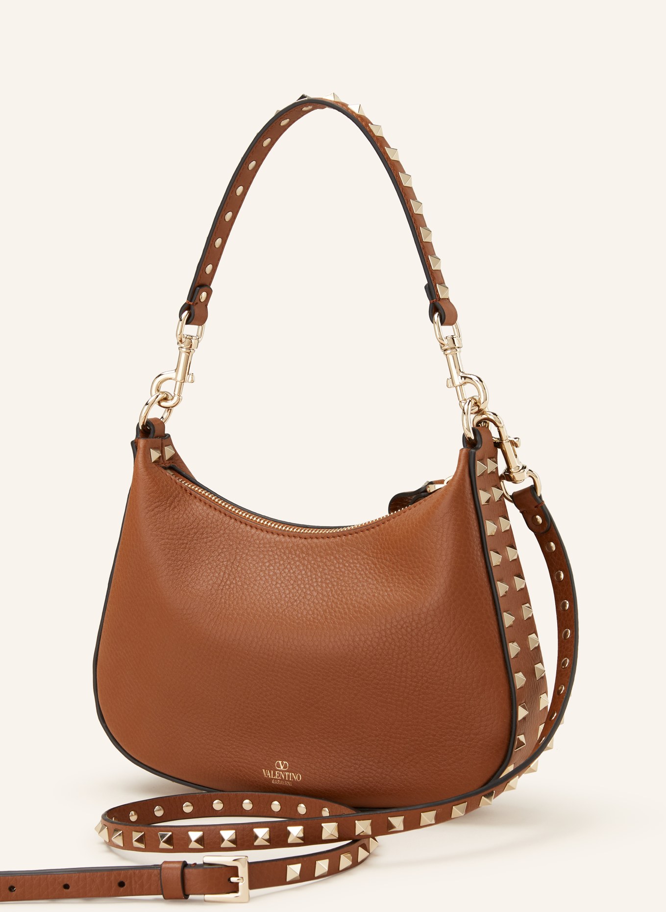 VALENTINO GARAVANI Crossbody bag ROCKSTUD with rivets, Color: BROWN (Image 2)