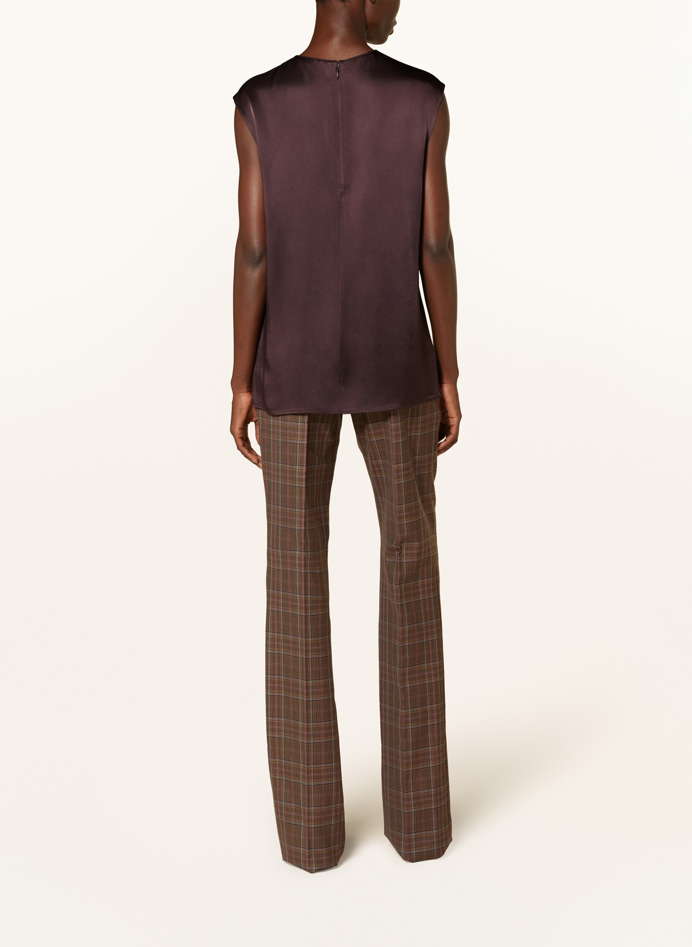 STELLA McCARTNEY Satintop: DUNKELBRAUN