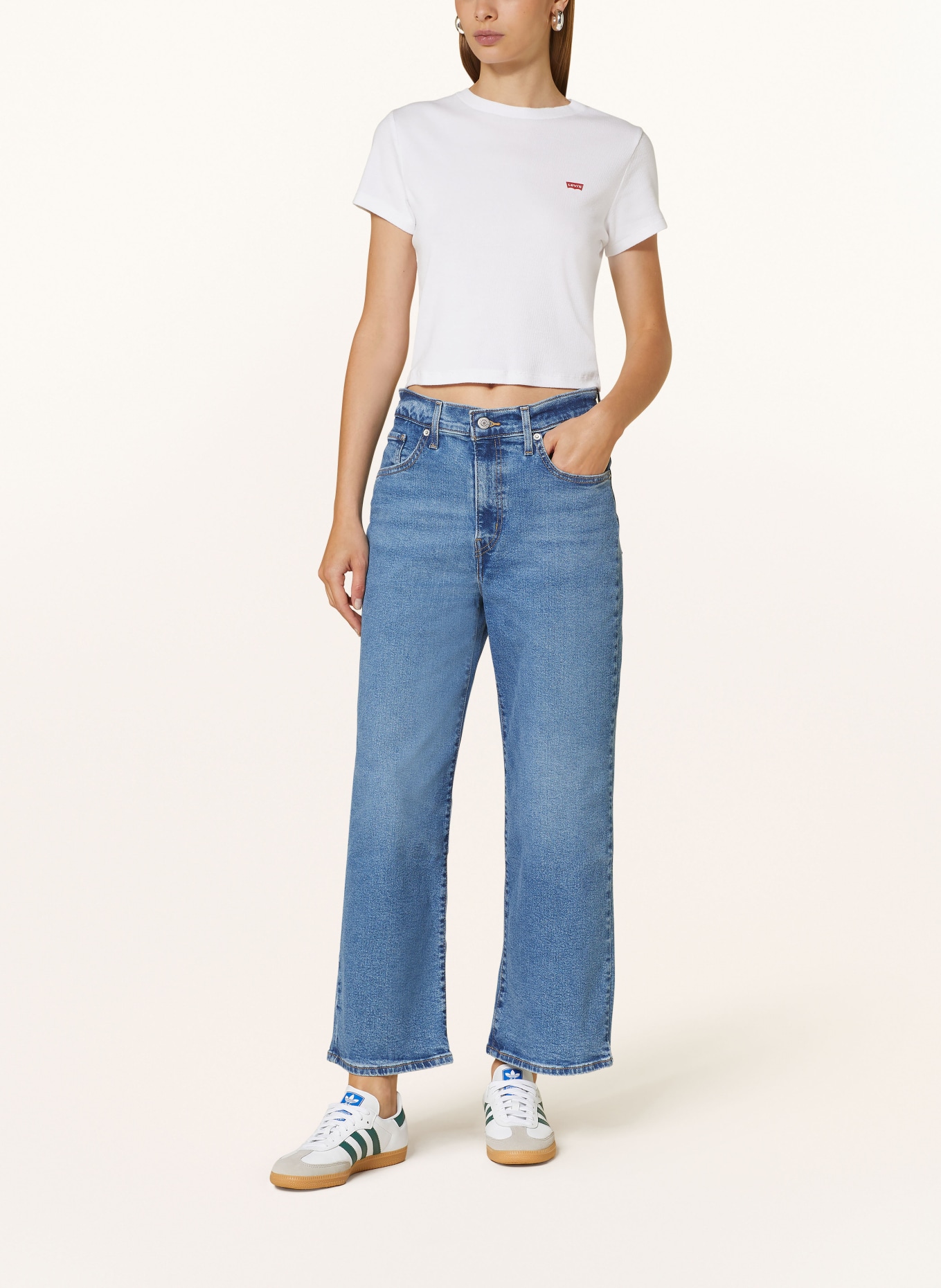 Levi's® Jeans-Culotte HIGH-RISE WIDE LEG, Farbe: 18 Med Indigo - Worn In (Bild 2)