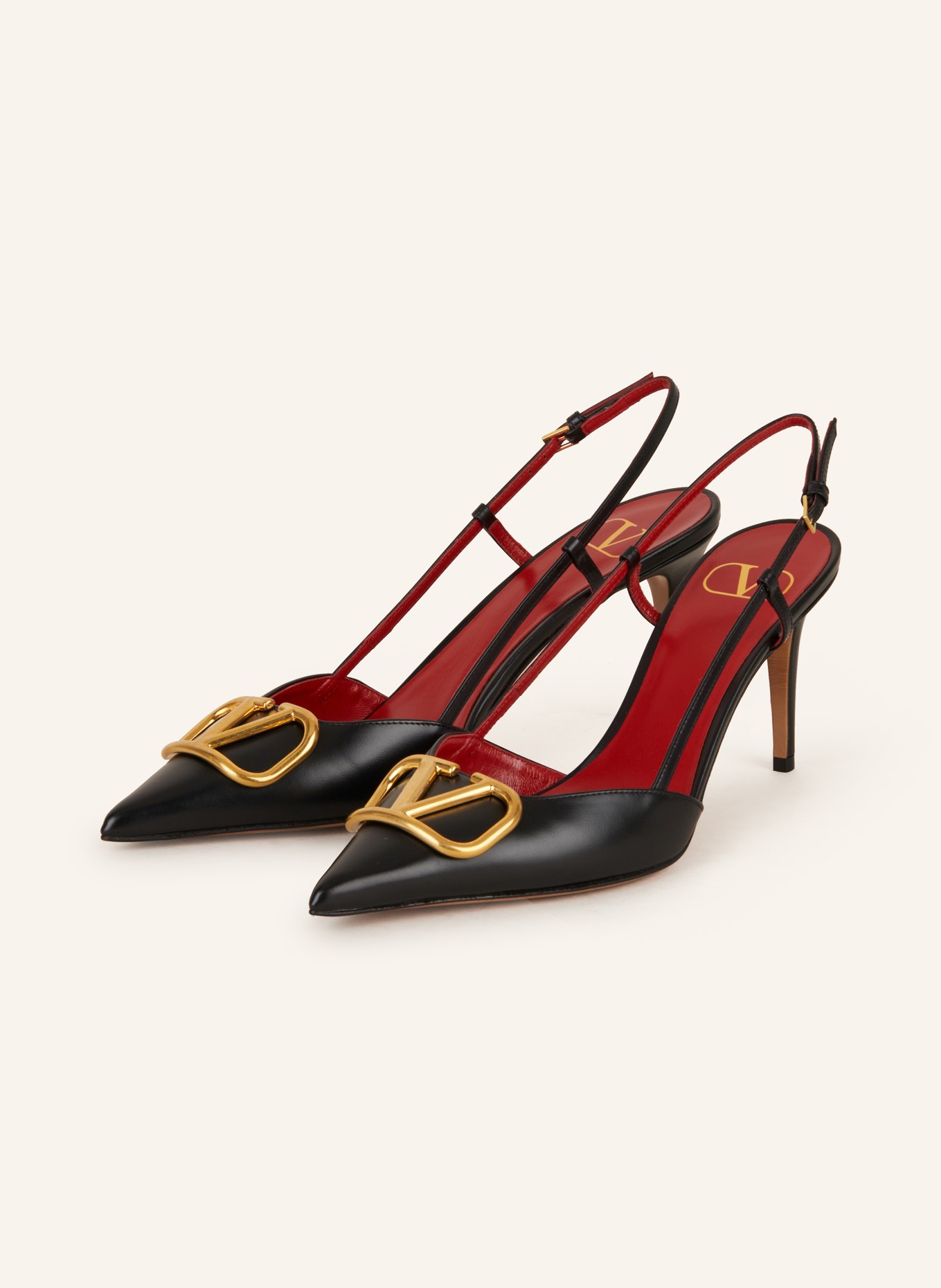 VALENTINO GARAVANI Slingpumps VLOGO SIGNATURE, Farbe: SCHWARZ (Bild 1)