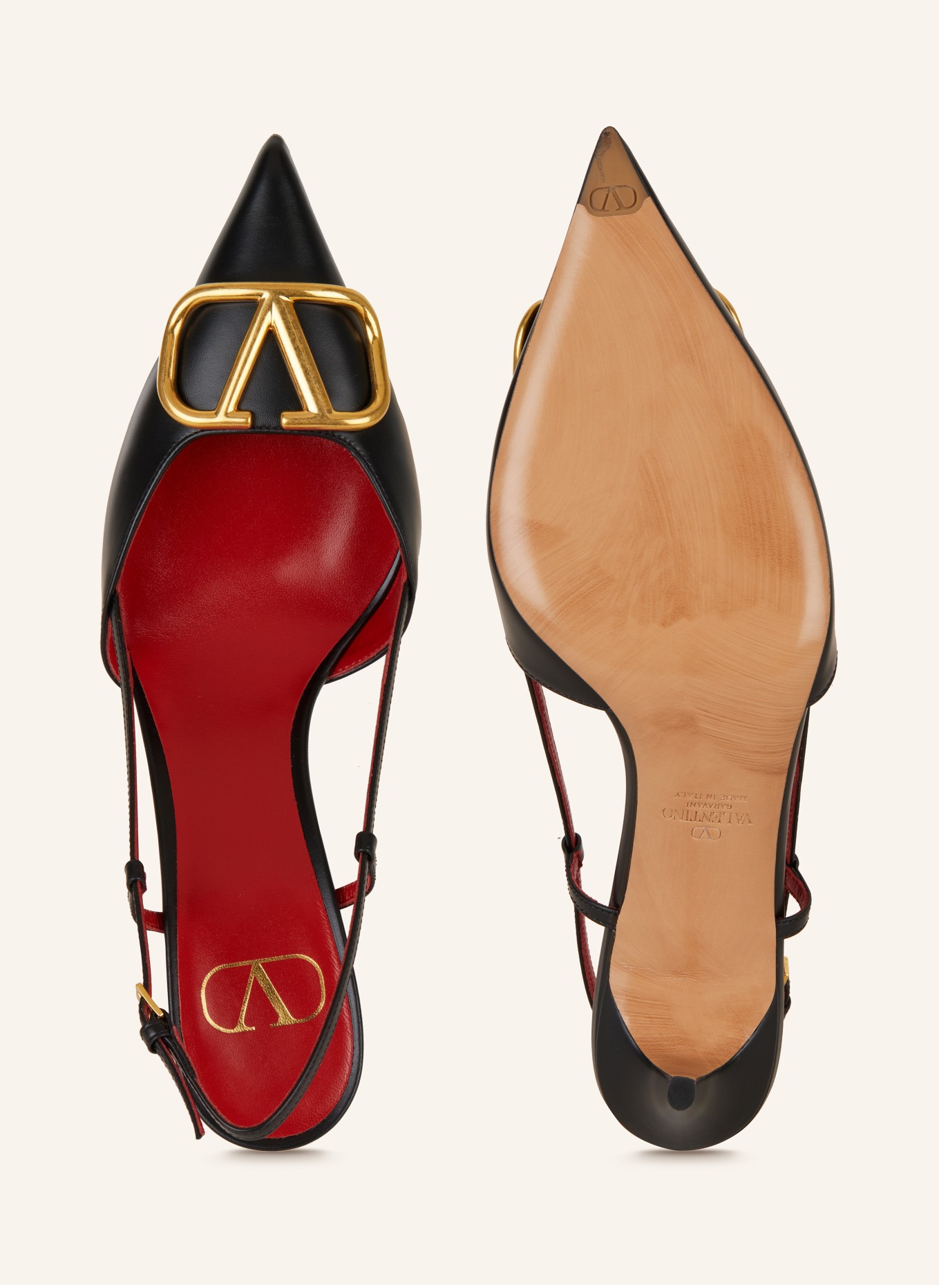 VALENTINO GARAVANI Slingpumps VLOGO SIGNATURE: SCHWARZ
