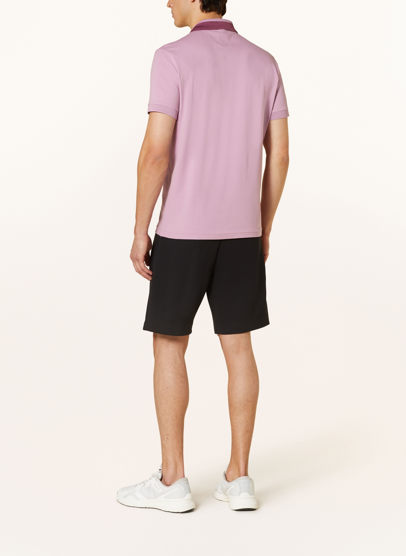 BOSS Jersey polo short PADDY regular fit, Color: PINK (Image 3)