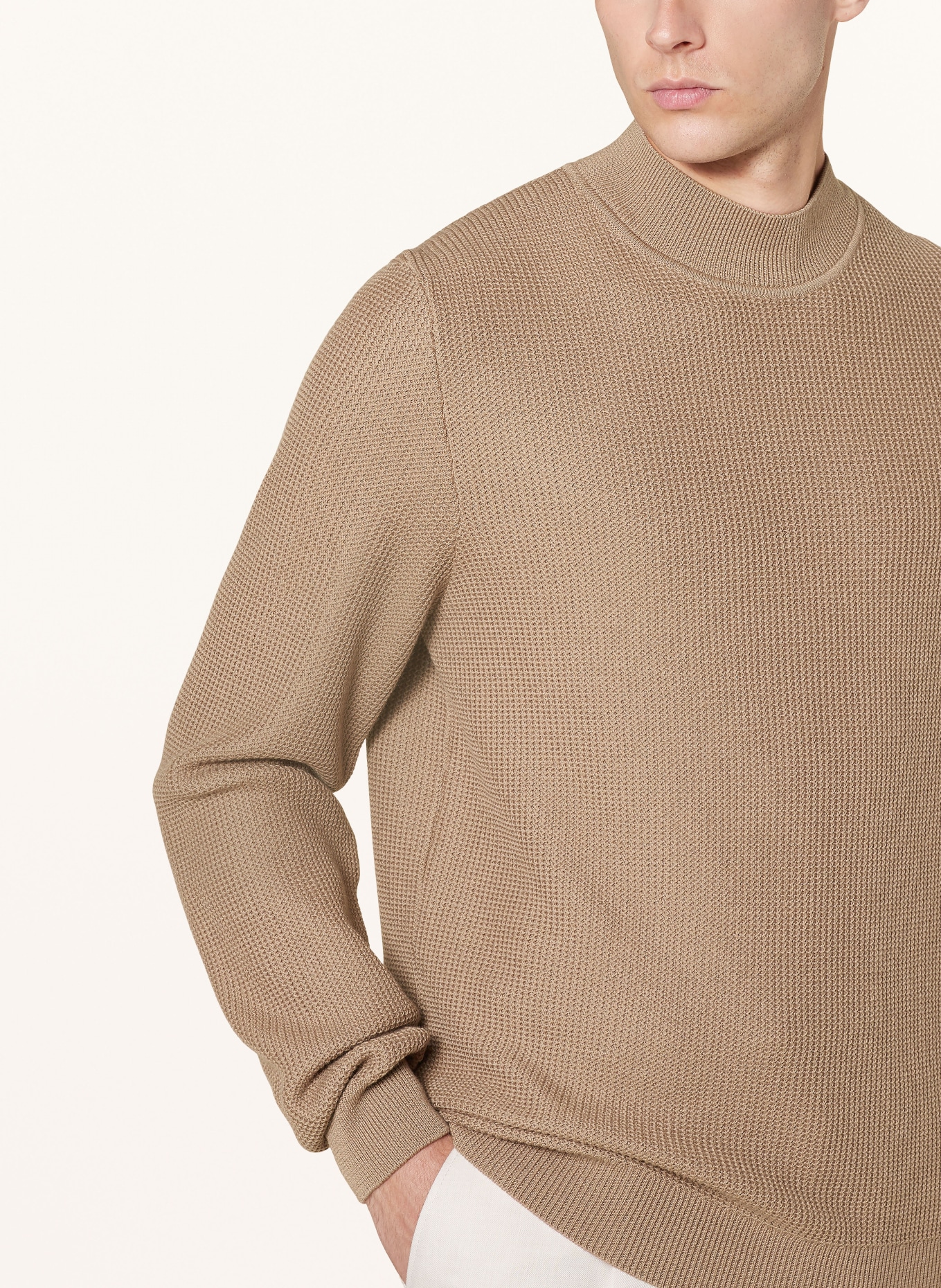 BOSS Pullover DERANO, Farbe: BEIGE (Bild 4)