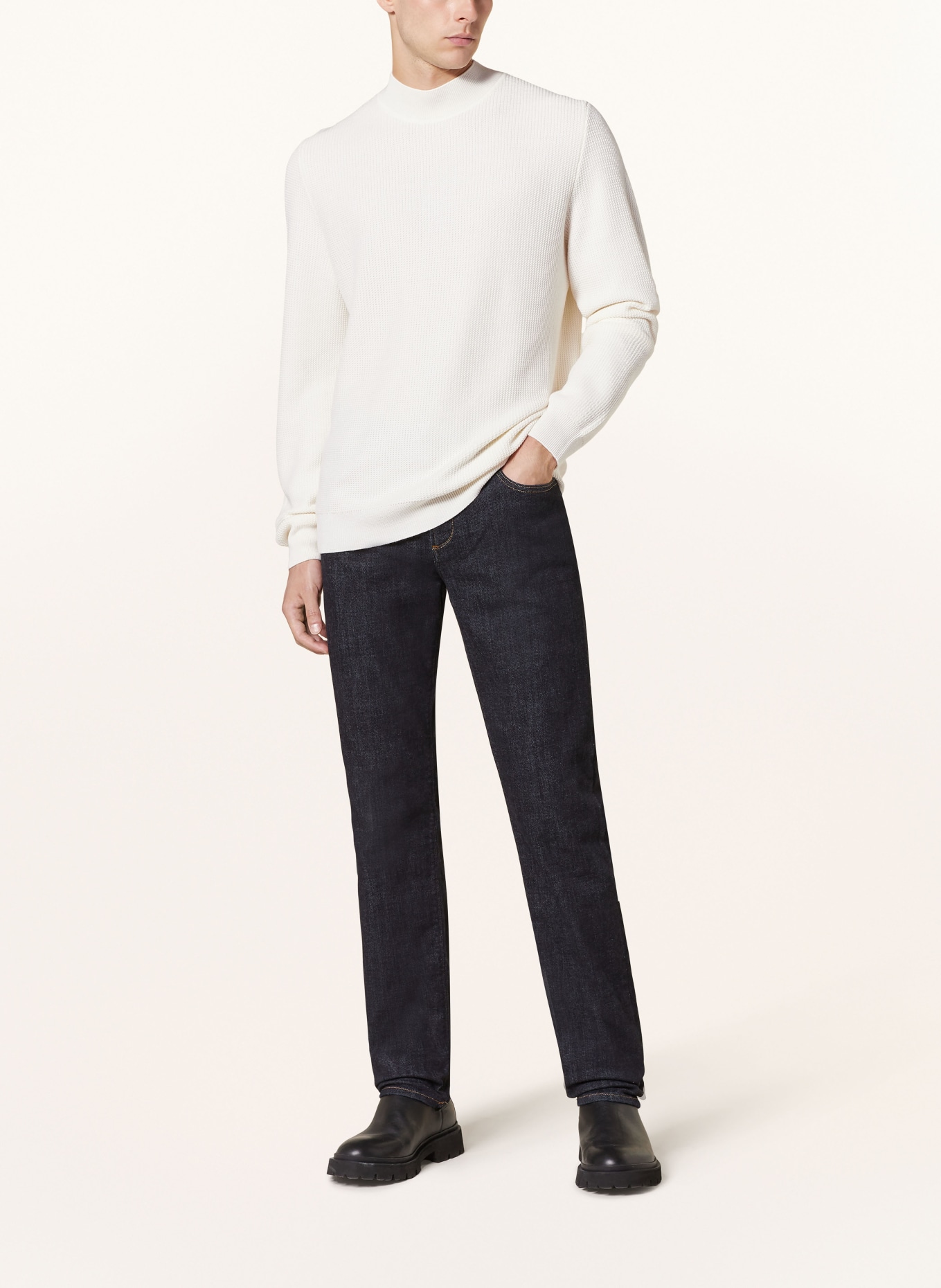 BOSS unisex pullover DERANO, Farbe: ECRU (Bild 2)