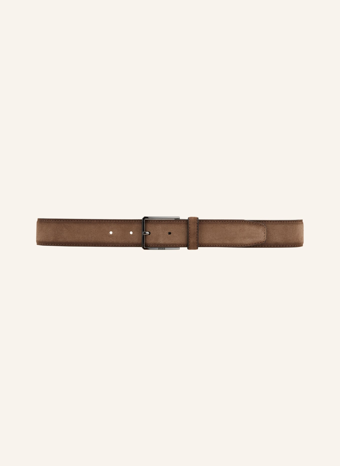 BOSS Leather belt CARY: BEIGE