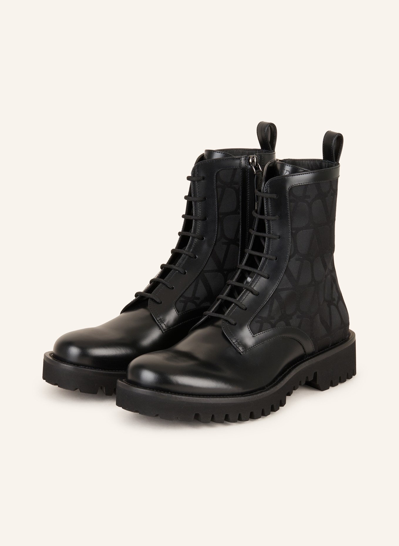 VALENTINO GARAVANI Lace-up boots, Color: BLACK (Image 1)