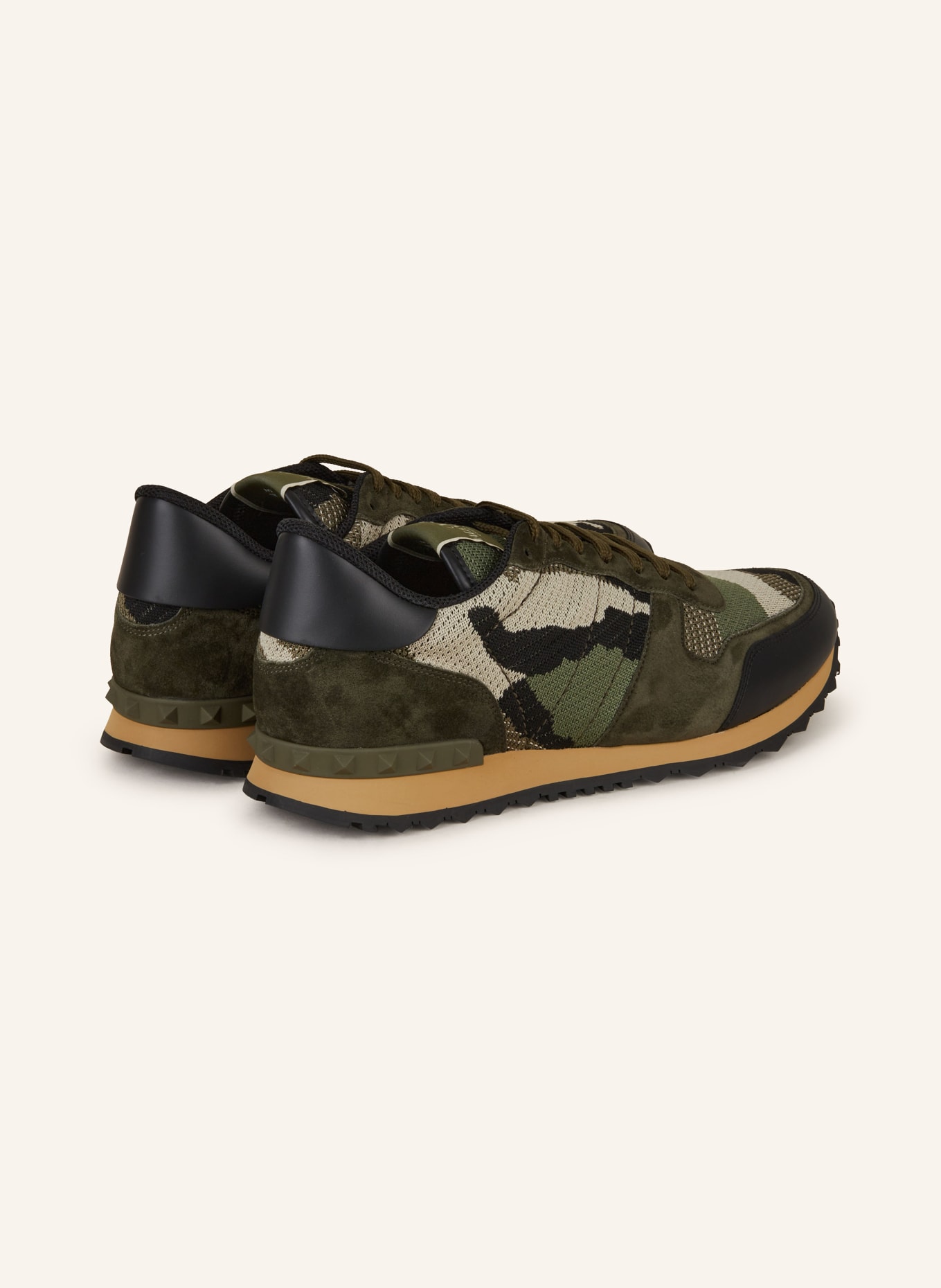 VALENTINO GARAVANI Sneakers ROCKRUNNER with rivets, Color: KHAKI/ OLIVE (Image 2)