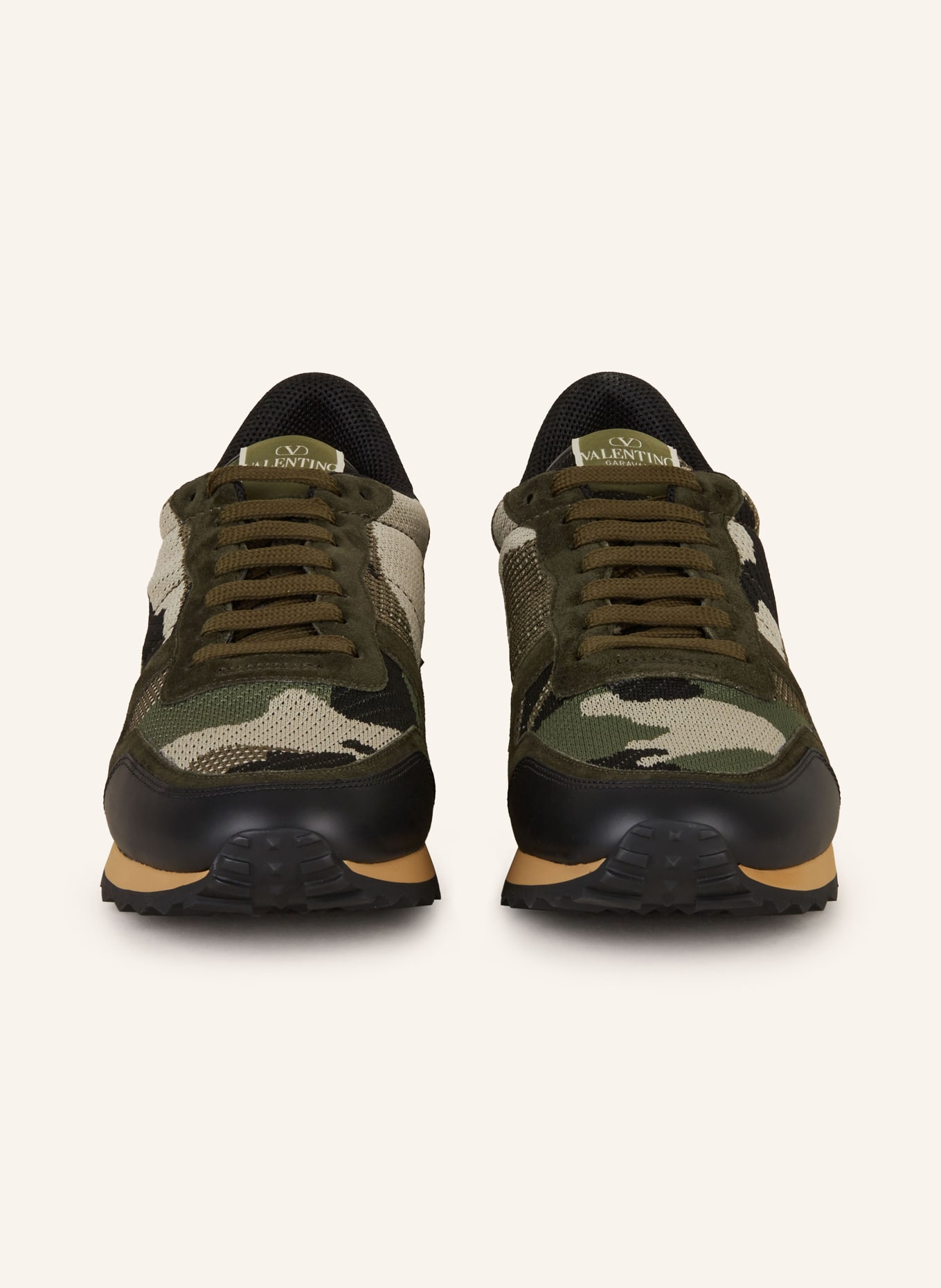 VALENTINO GARAVANI Sneakers ROCKRUNNER with rivets, Color: KHAKI/ OLIVE (Image 3)