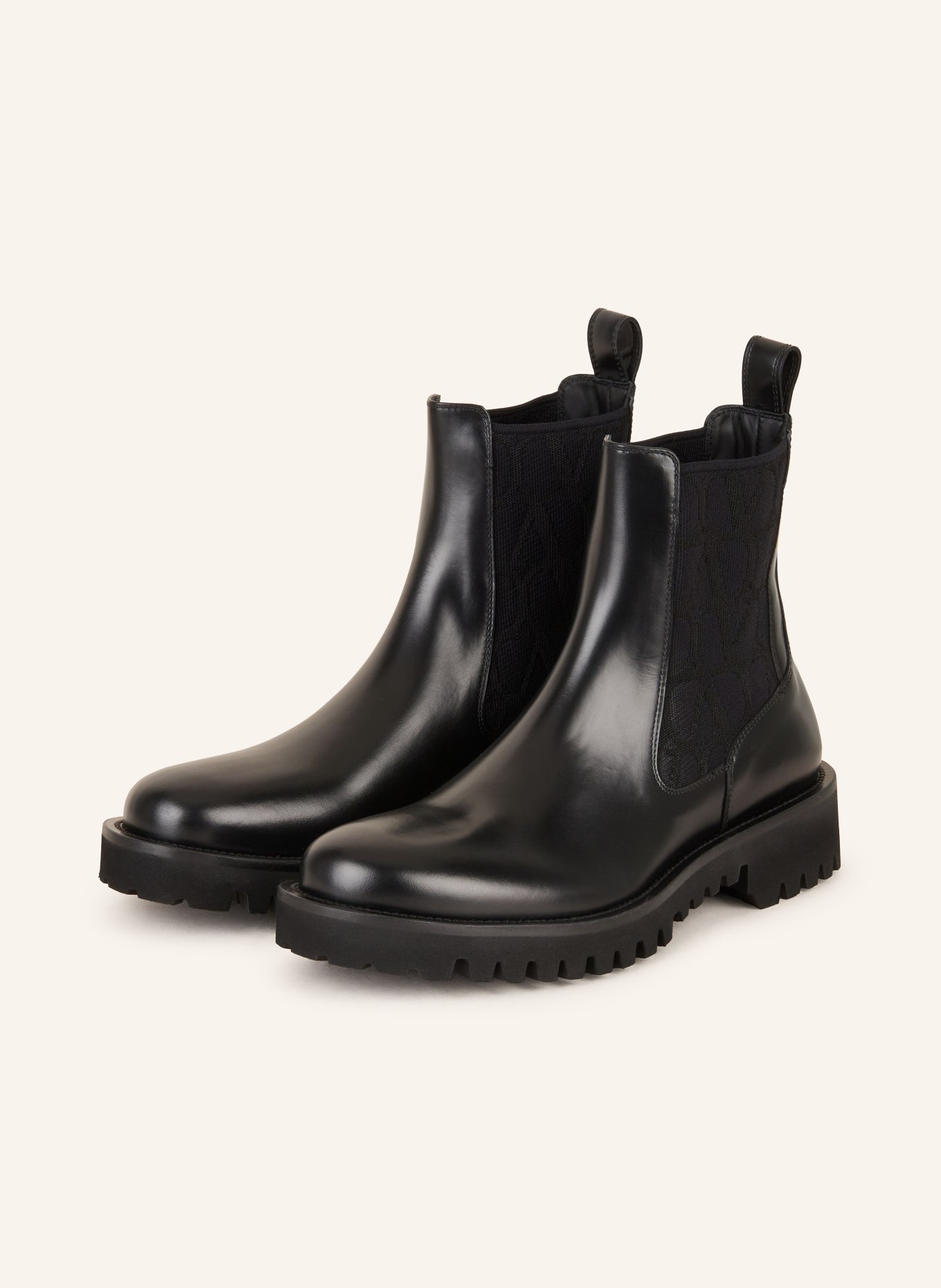 VALENTINO GARAVANI Chelsea boots, Color: BLACK (Image 1)
