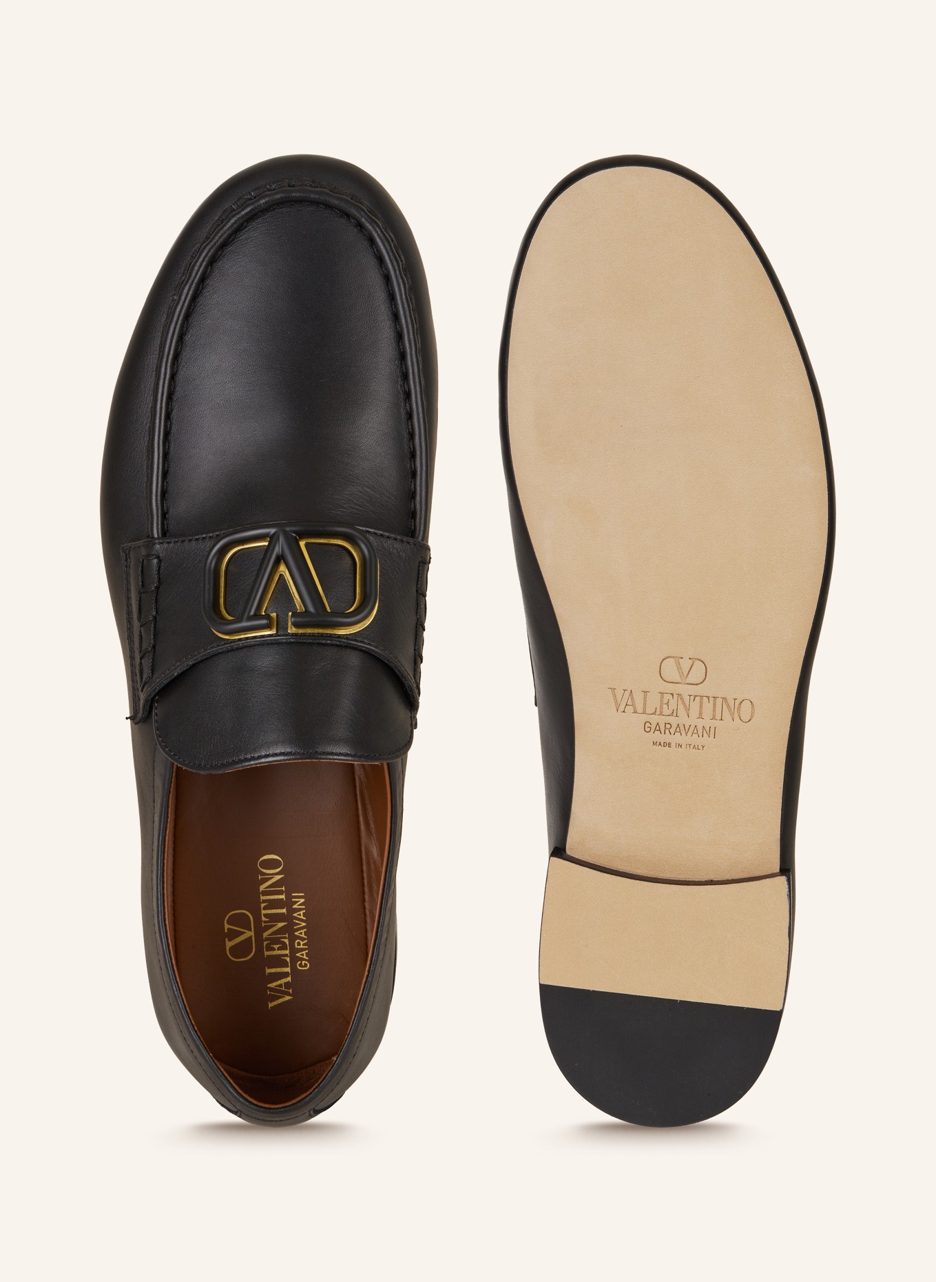 VALENTINO GARAVANI Loafersy VLOGO SIGNATURE, Kolor: CZARNY (Obrazek 5)