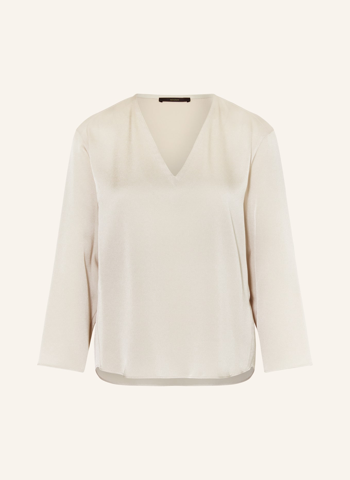 windsor. Shirt blouse with 3/4 sleeves, Color: BEIGE (Image 1)