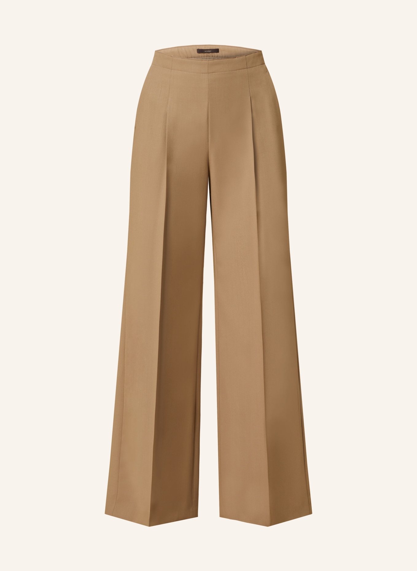 windsor. Wide leg trousers, Color: LIGHT BROWN (Image 1)