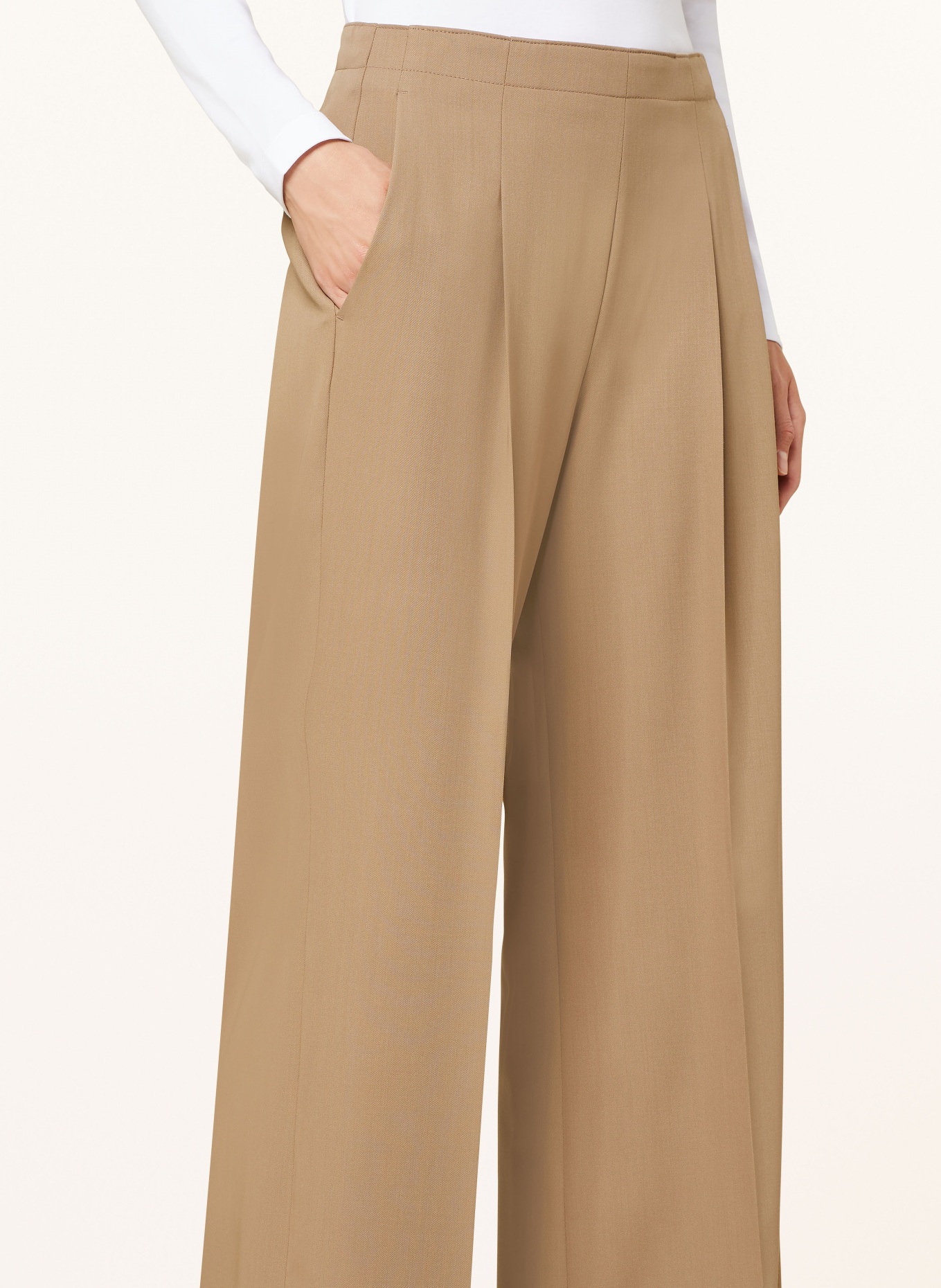 windsor. Wide leg trousers, Color: LIGHT BROWN (Image 5)