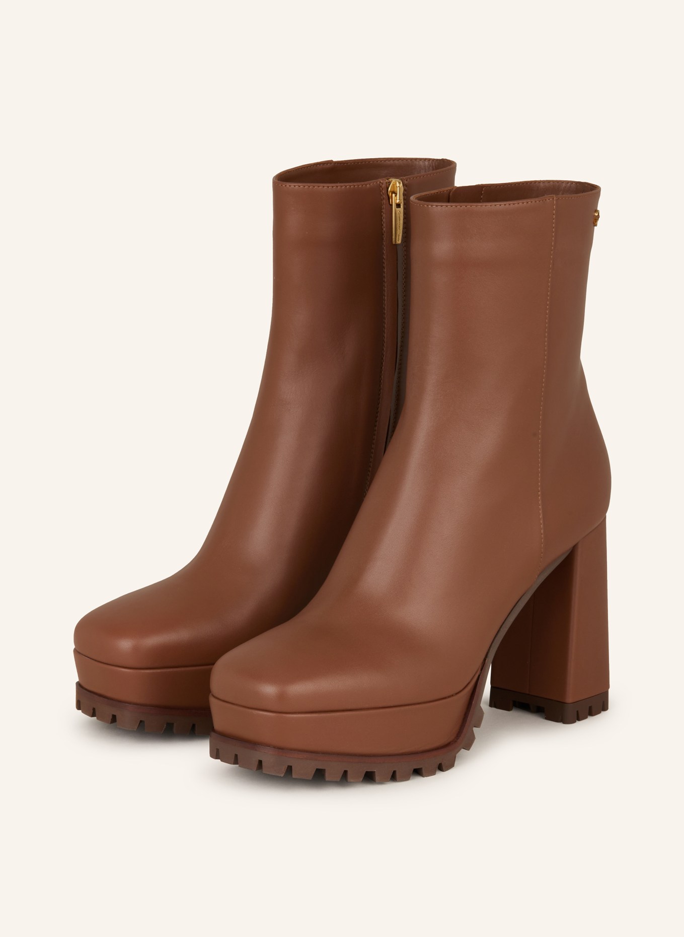 ショートブーツ・ブーティ Gianvito Rossi Ankle boots Brown Gianvito Rossi Brown Suede Ankle Boots Stiletto Heel - size