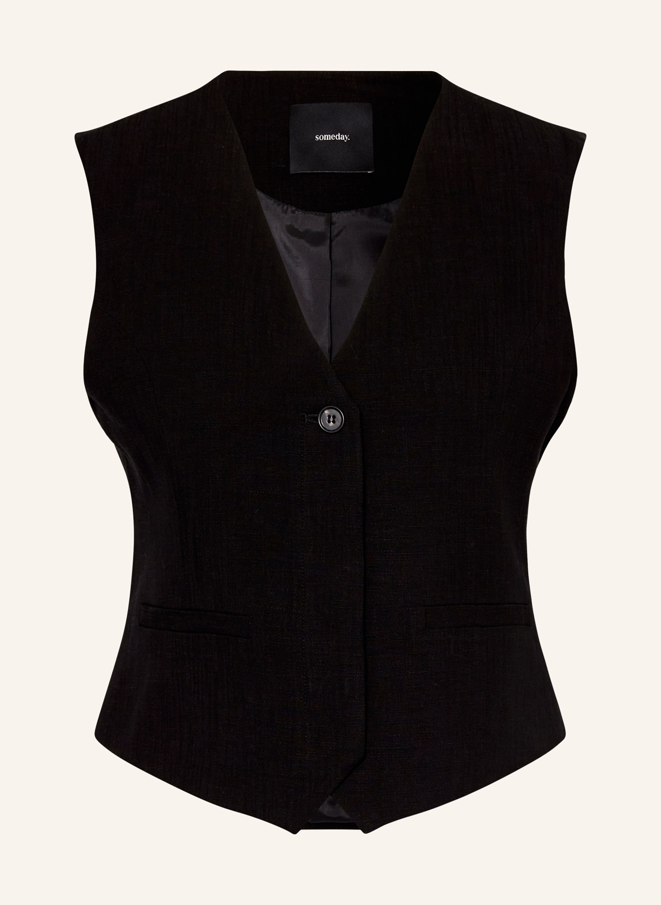 someday Blazer vest NELIN, Color: BLACK (Image 1)