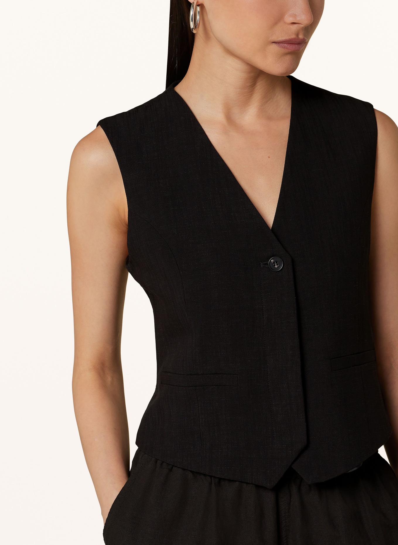 someday Blazer vest NELIN, Color: BLACK (Image 4)