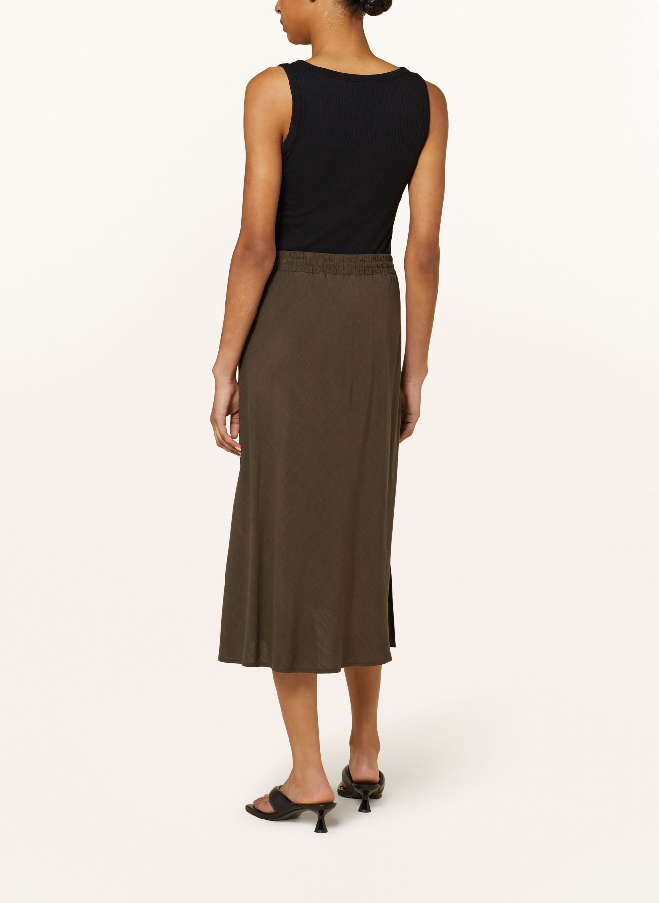 someday Skirt OFLOW in jogger style, Color: DARK GREEN (Image 3)