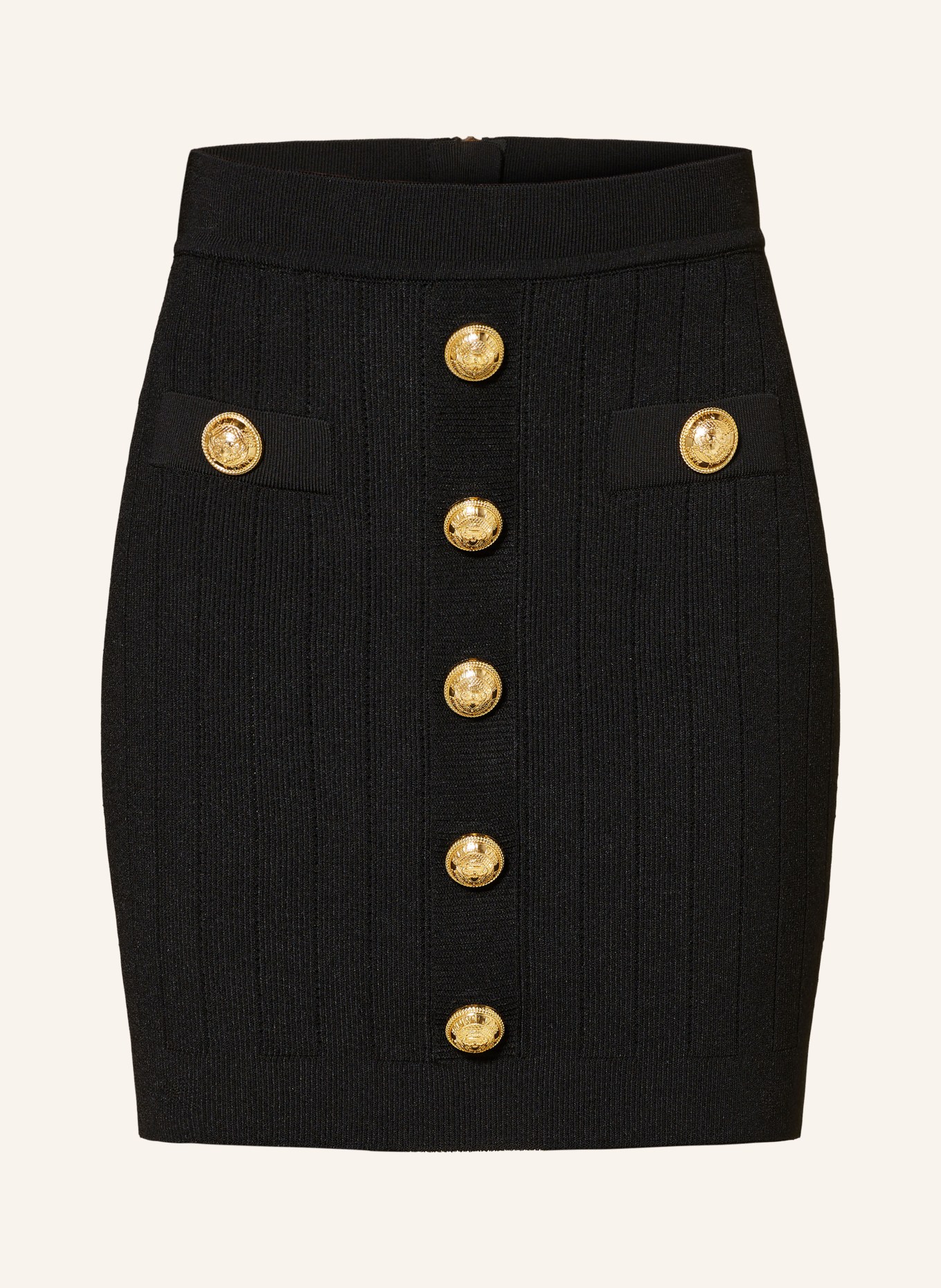 BALMAIN Knit skirt, Color: BLACK (Image 1)