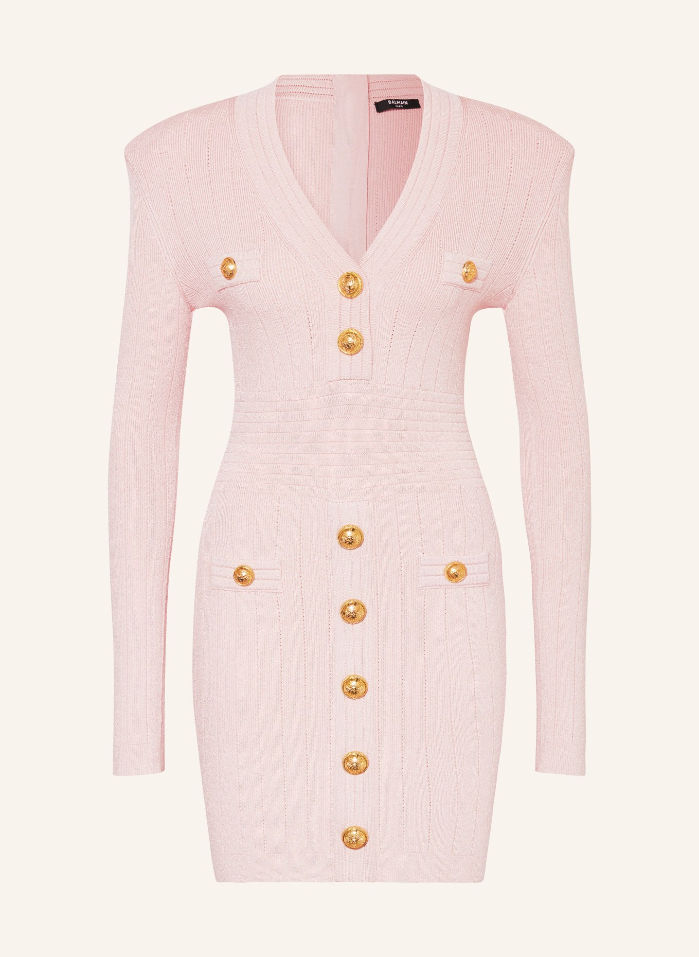 BALMAIN Strickkleid: 4CO ROSE CLAIR