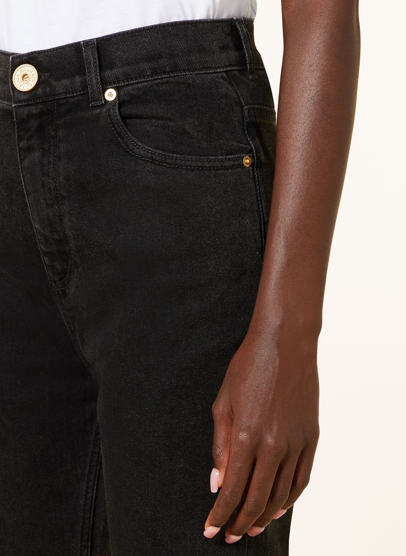 BALMAIN Skinny jeans, Color: 0PC NOIR DÉLAVÉ (Image 5)