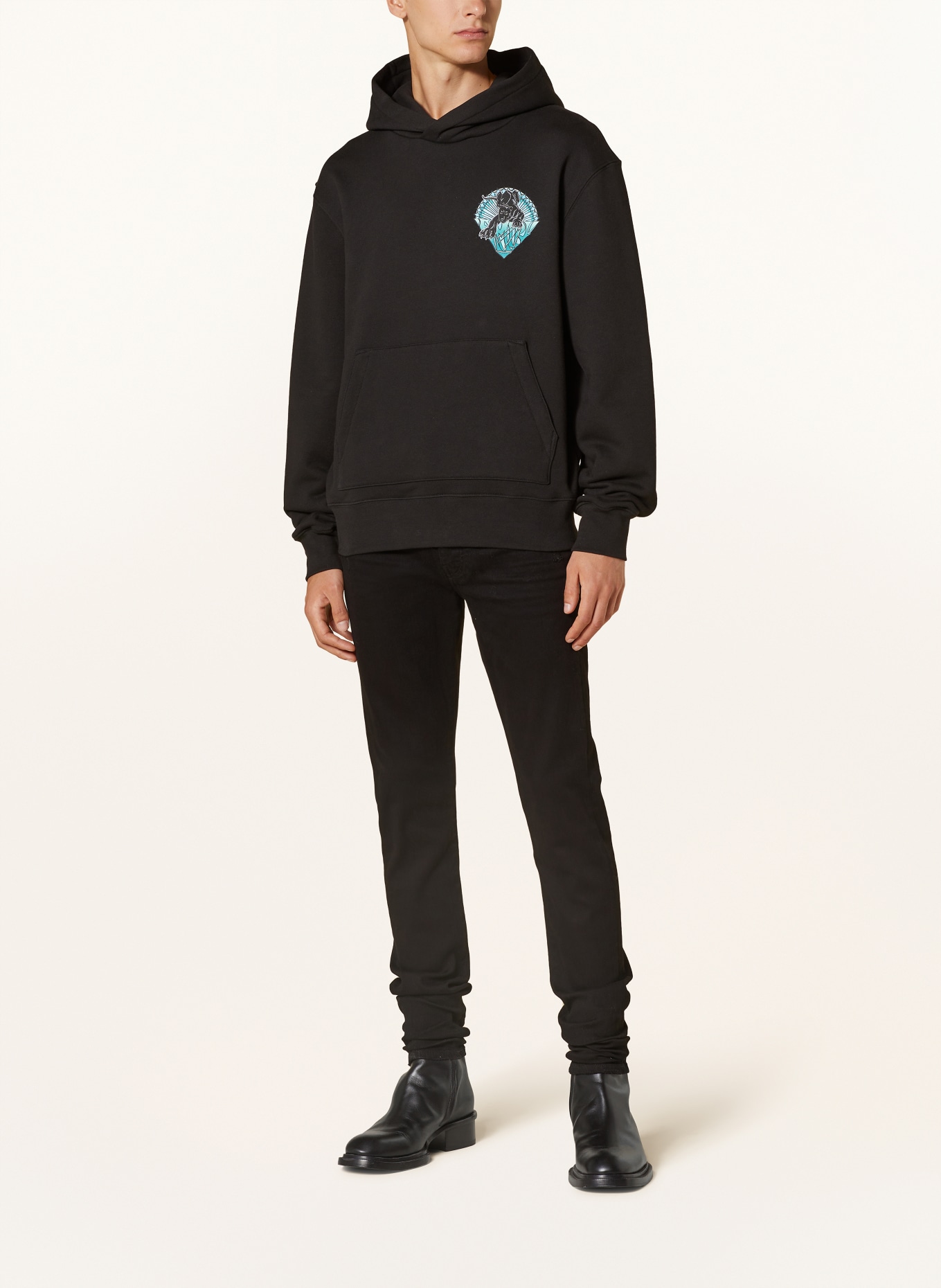 AMIRI Oversized hoodie, Color: BLACK (Image 3)