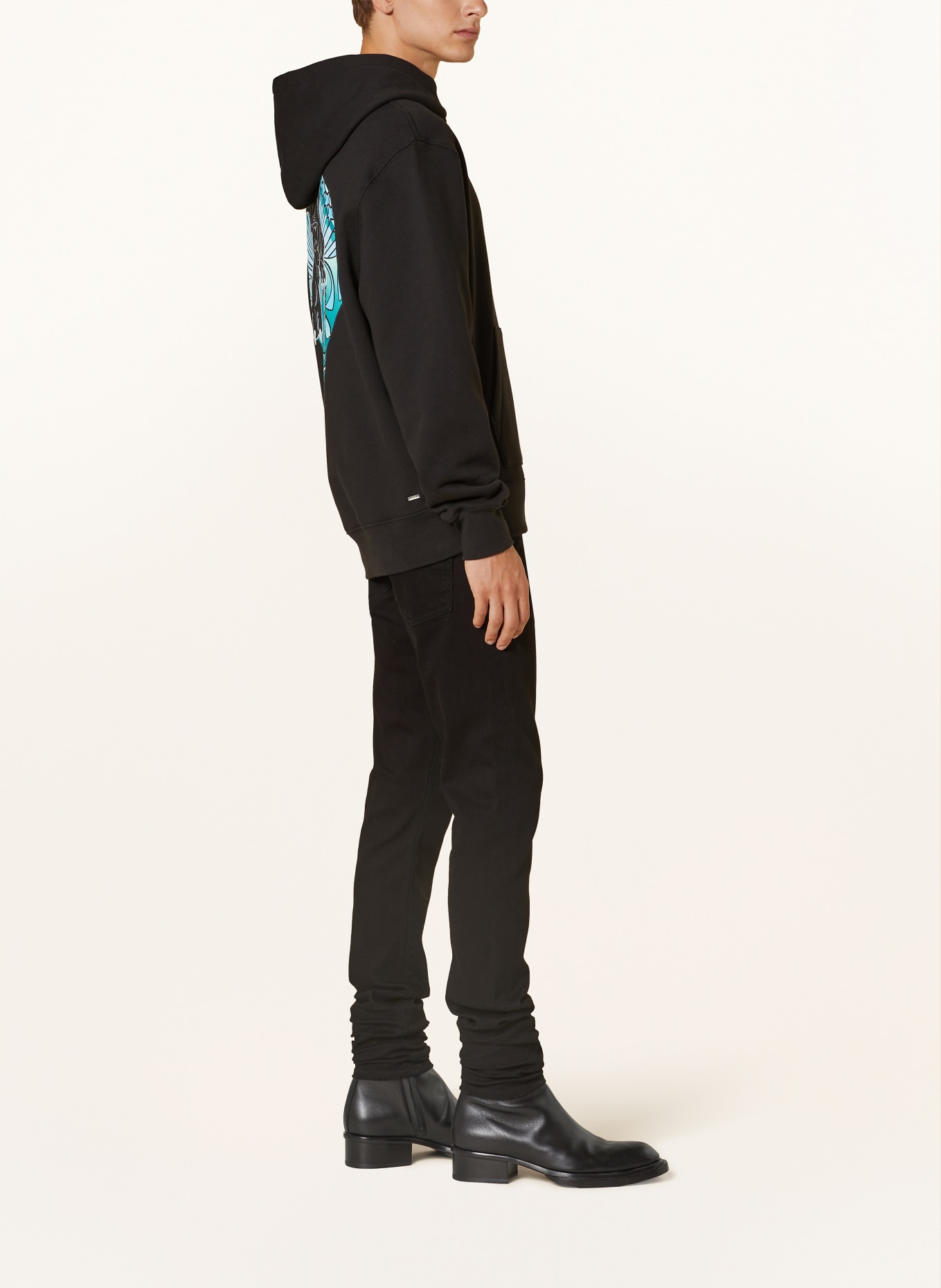 AMIRI Oversized hoodie, Color: BLACK (Image 4)