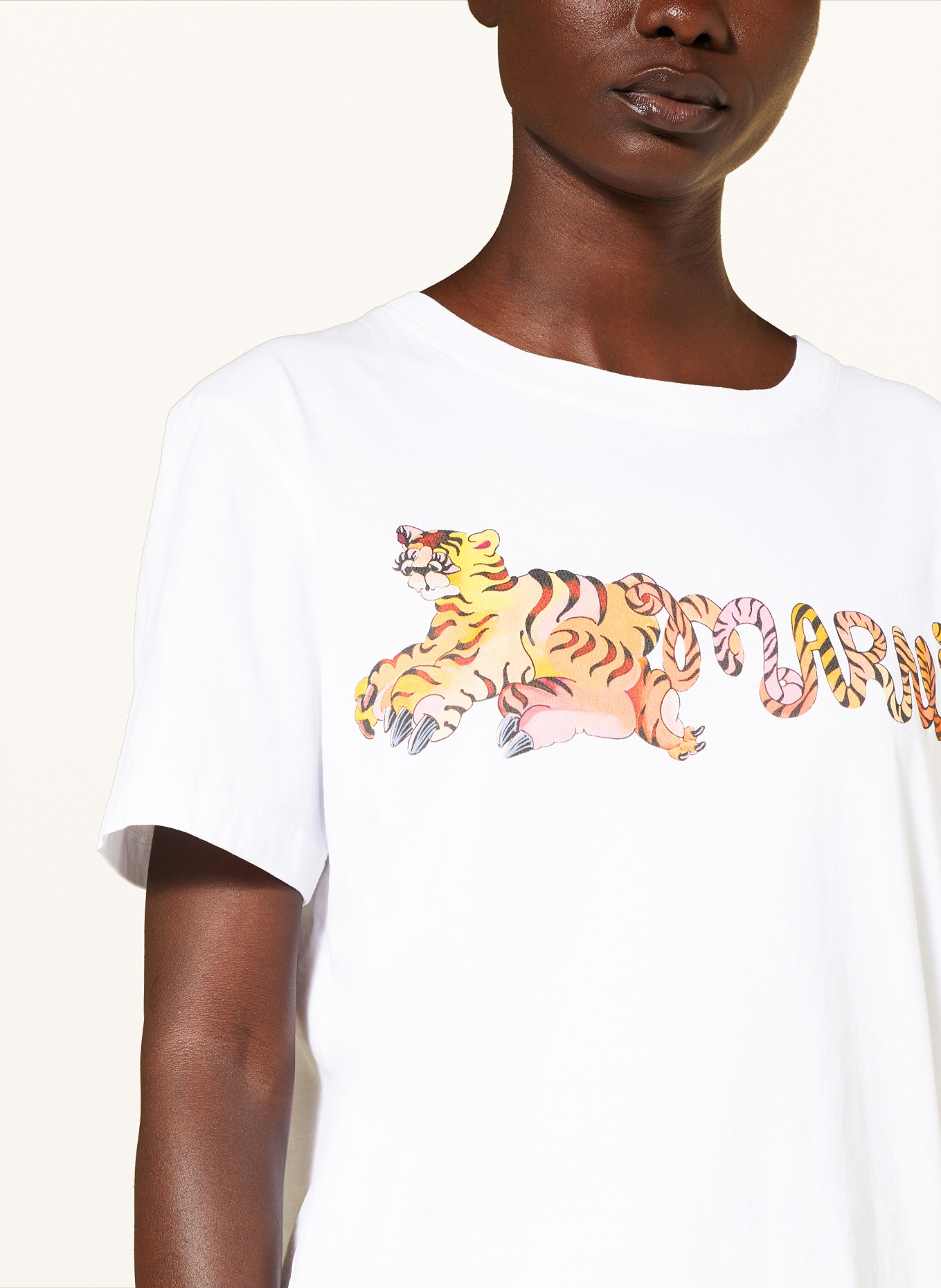 MARNI T-shirt, Color: WHITE/ ORANGE (Image 4)