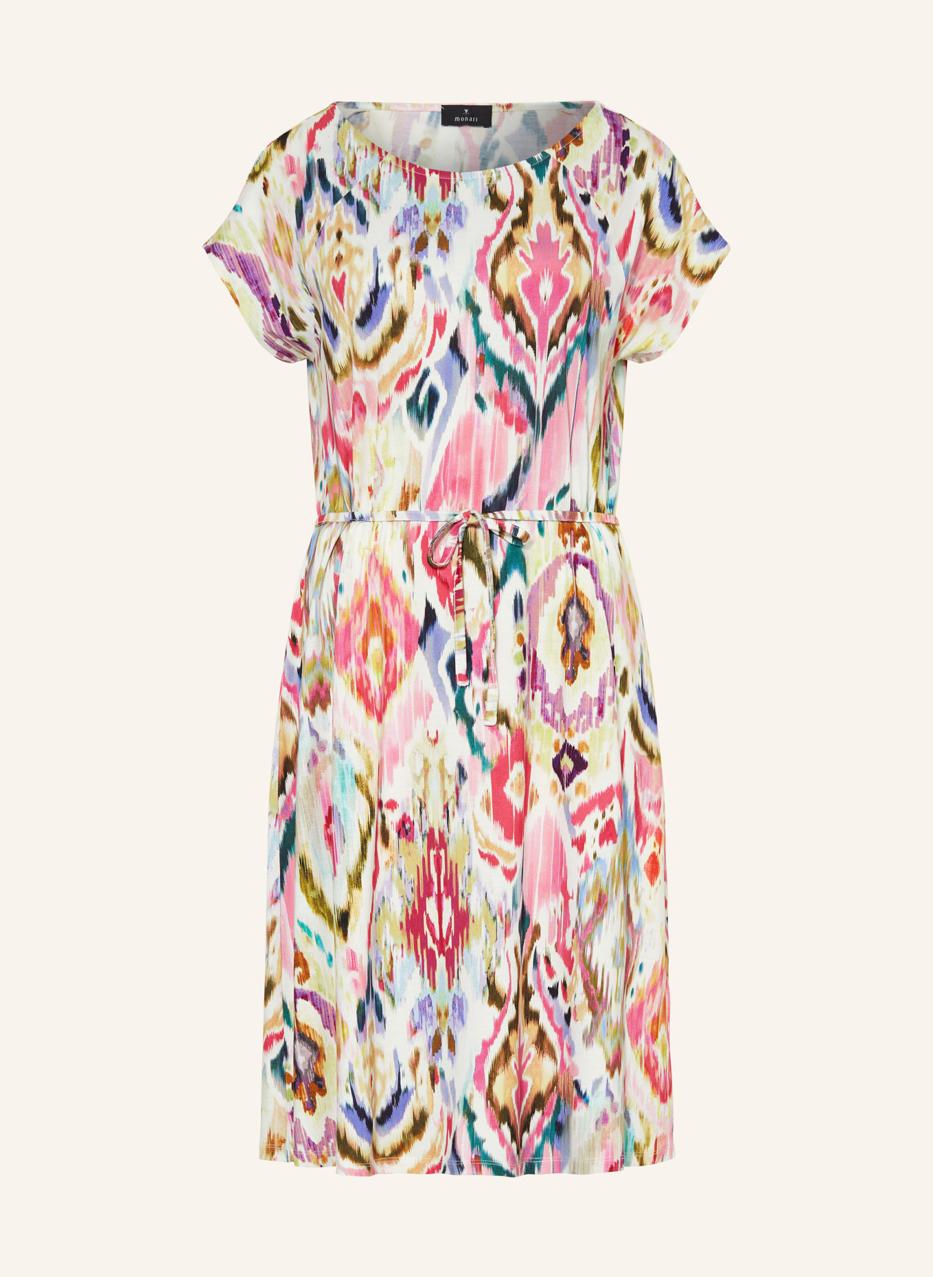 monari Jersey dress, Color: WHITE/ PINK/ LIGHT BLUE (Image 1)