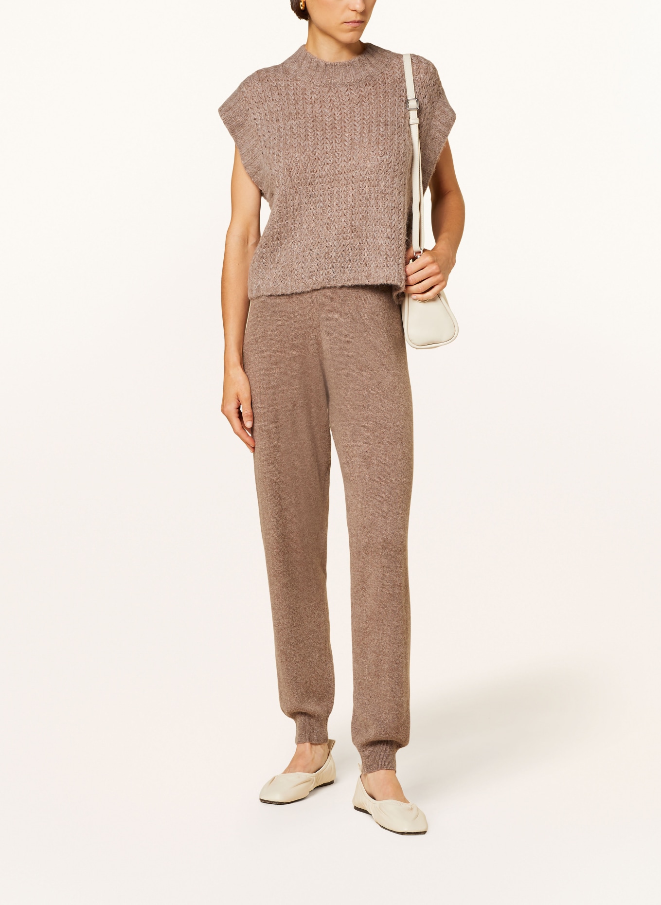 Part Two Knit trousers EWANDA in cashmere, Color: BROWN (Image 2)