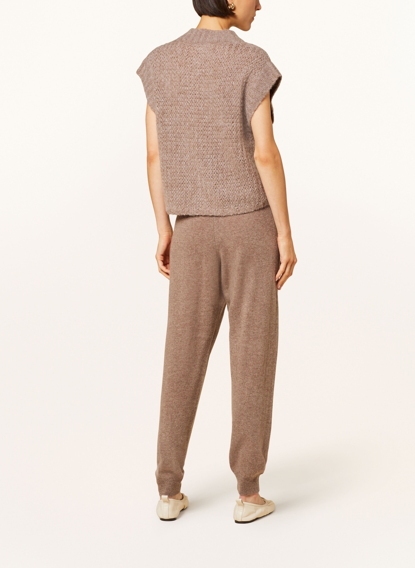 Part Two Knit trousers EWANDA in cashmere, Color: BROWN (Image 3)