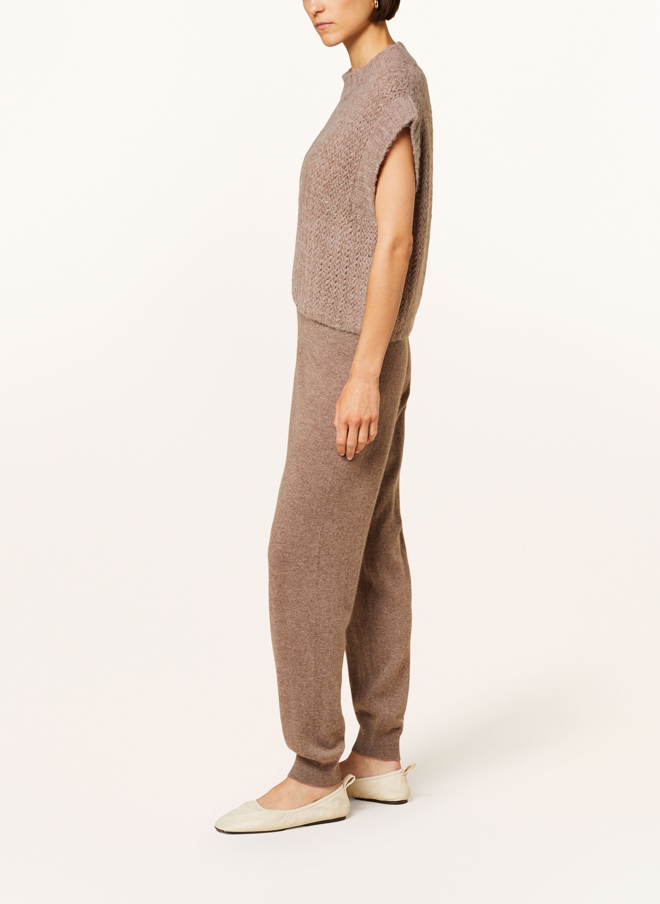 Part Two Knit trousers EWANDA in cashmere, Color: BROWN (Image 4)