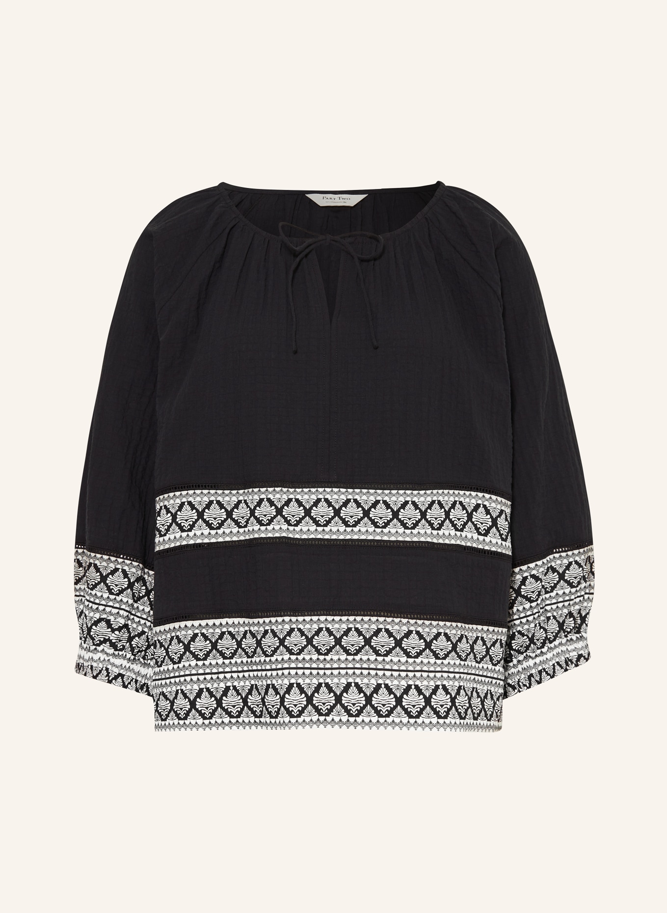 Part Two Tunika JEDDY, Farbe: SCHWARZ/ CREME (Bild 1)