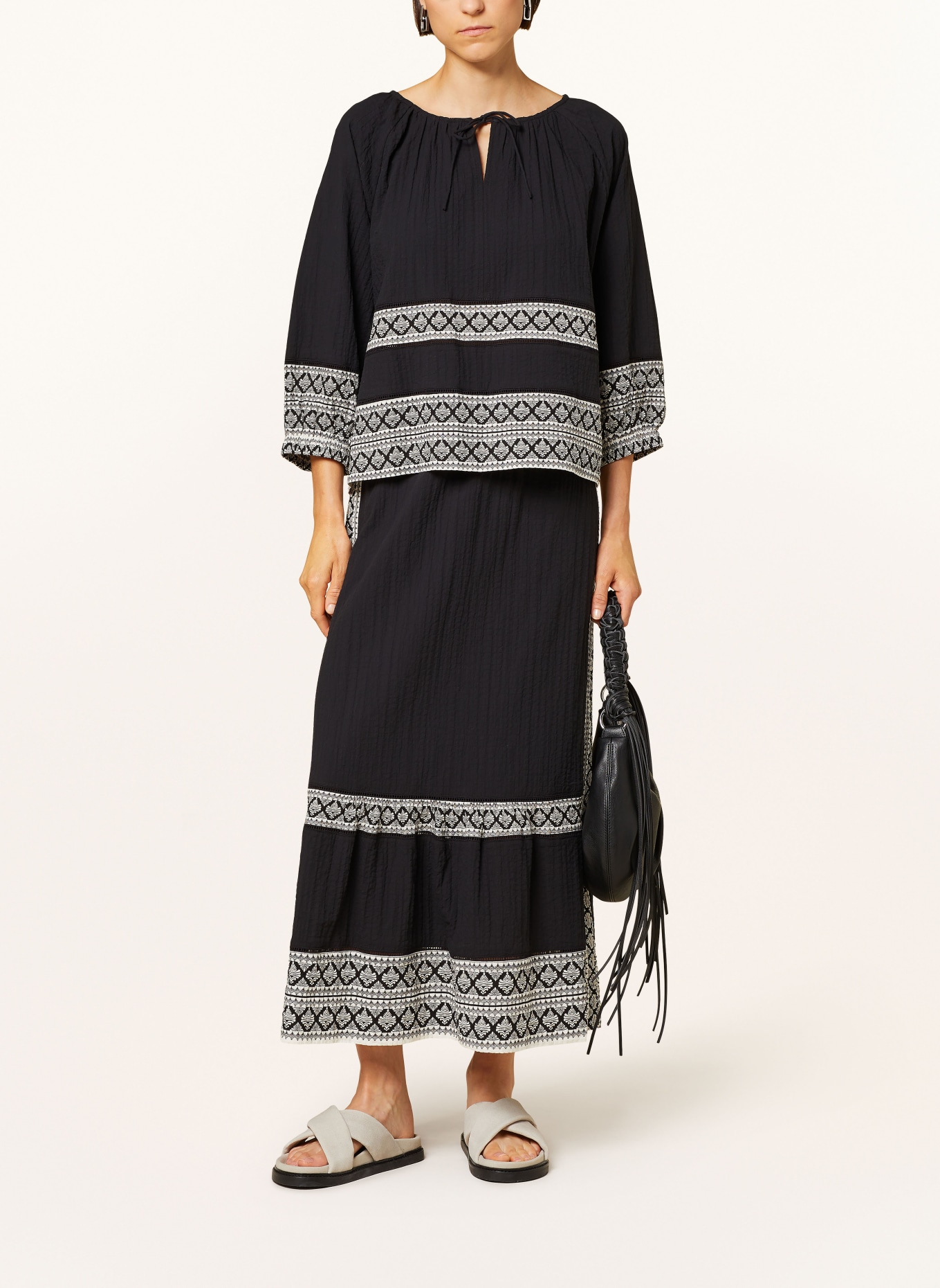 Part Two Tunika JEDDY, Farbe: SCHWARZ/ CREME (Bild 2)