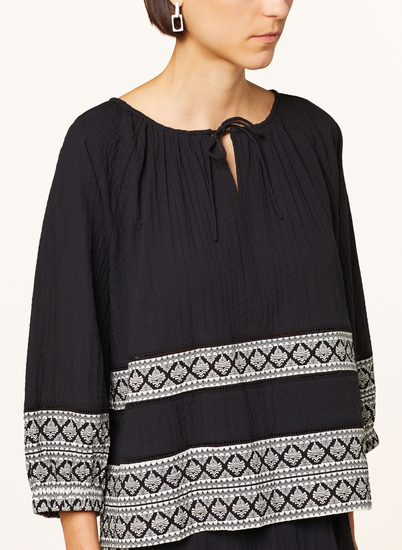 Part Two Tunika JEDDY, Farbe: SCHWARZ/ CREME (Bild 4)