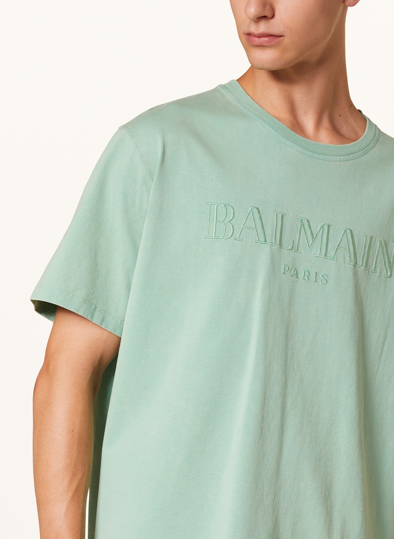 BALMAIN T-shirt, Kolor: MIĘTOWY (Obrazek 4)
