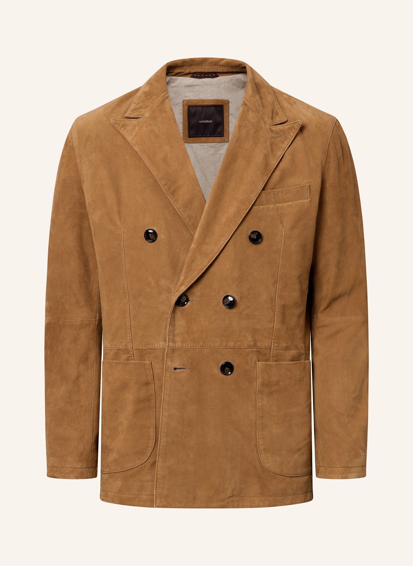 windsor. Leather tailored jacket SALINO slim fit, Color: COGNAC (Image 1)