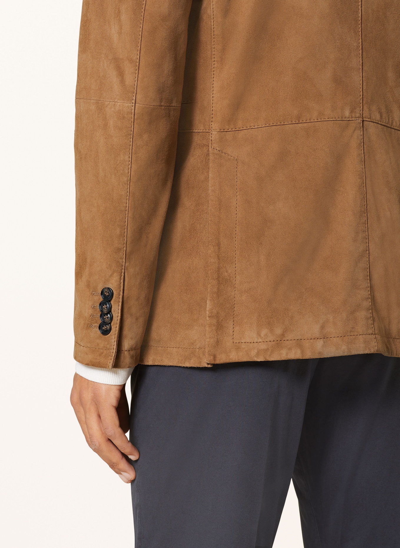 windsor. Leather tailored jacket SALINO slim fit, Color: COGNAC (Image 5)