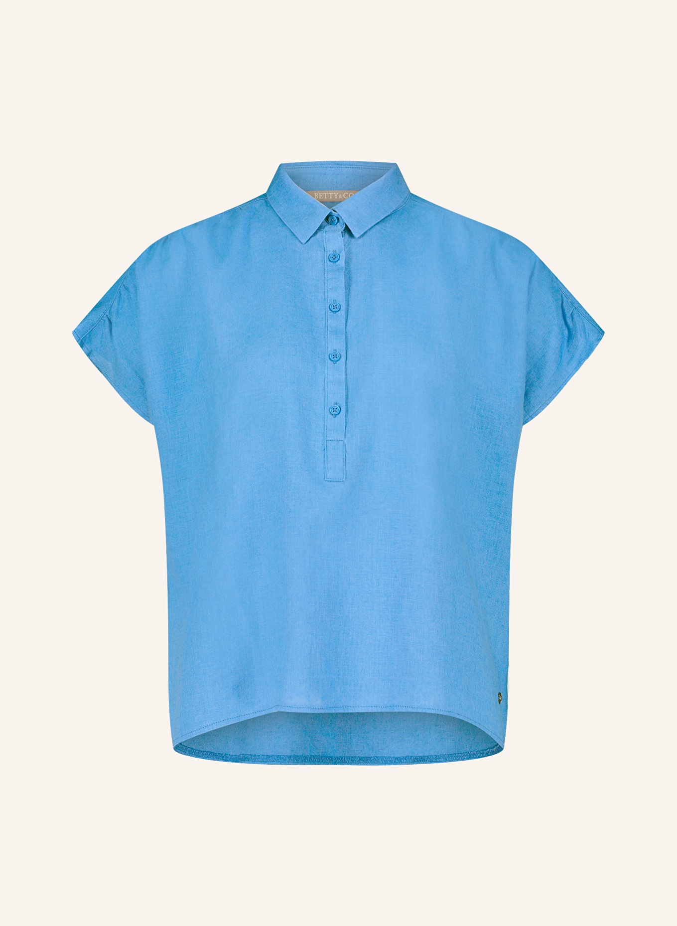 BETTY&CO Blusenshirt aus Leinen, Farbe: HELLBLAU (Bild 1)