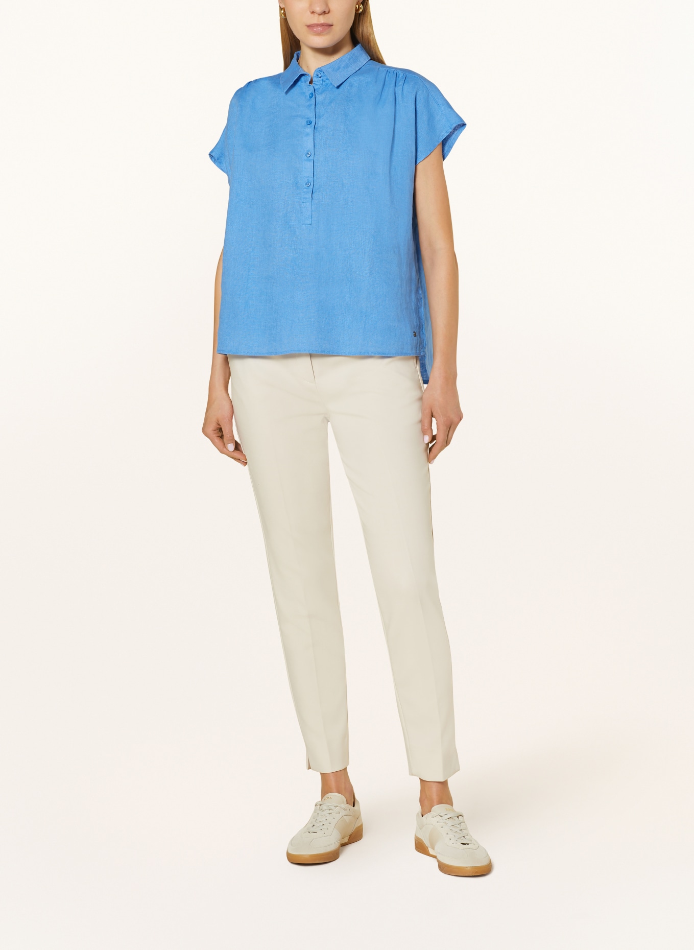 BETTY&CO Shirt blouse made of linen, Color: LIGHT BLUE (Image 2)