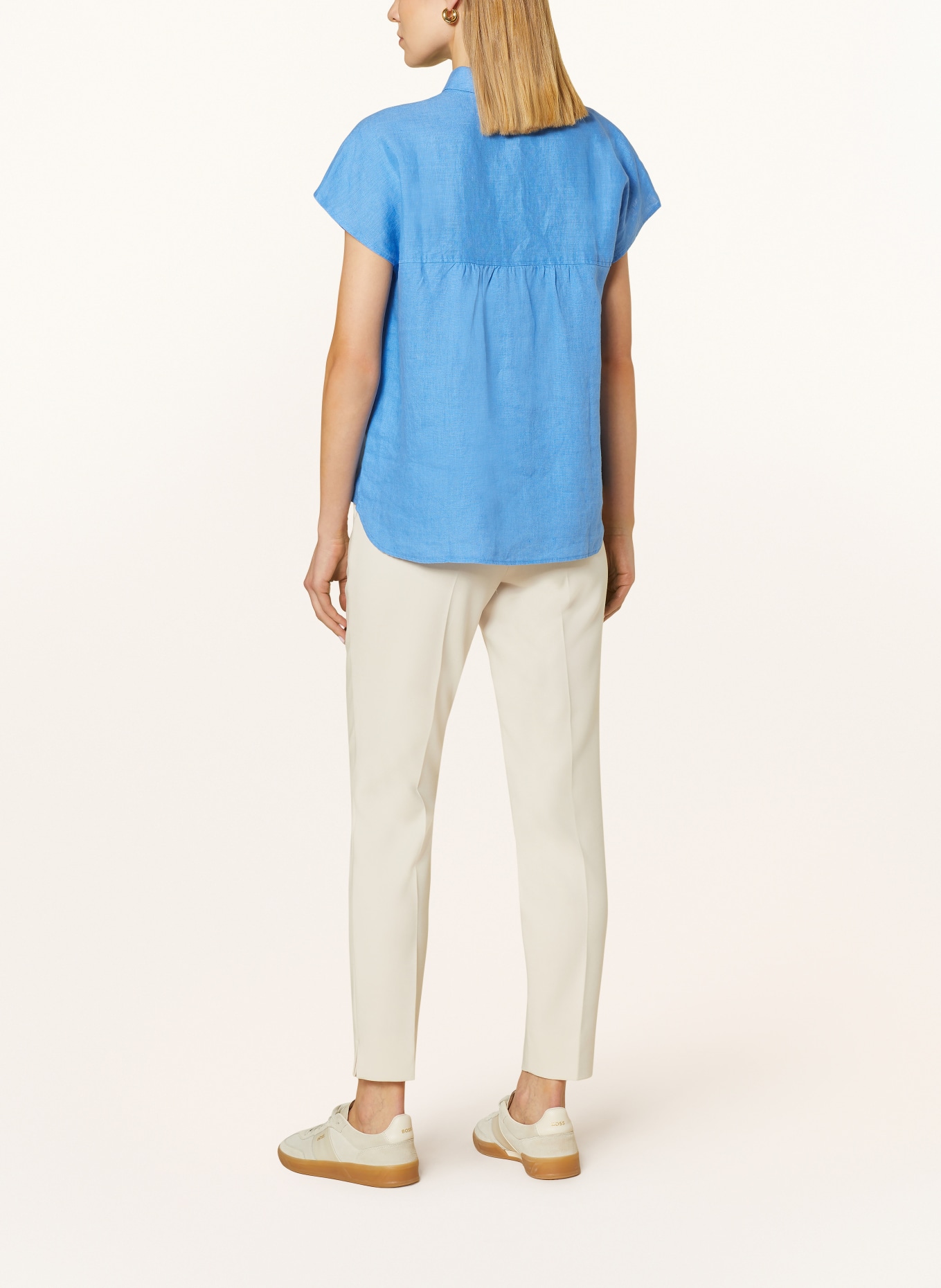 BETTY&CO Shirt blouse made of linen, Color: LIGHT BLUE (Image 3)