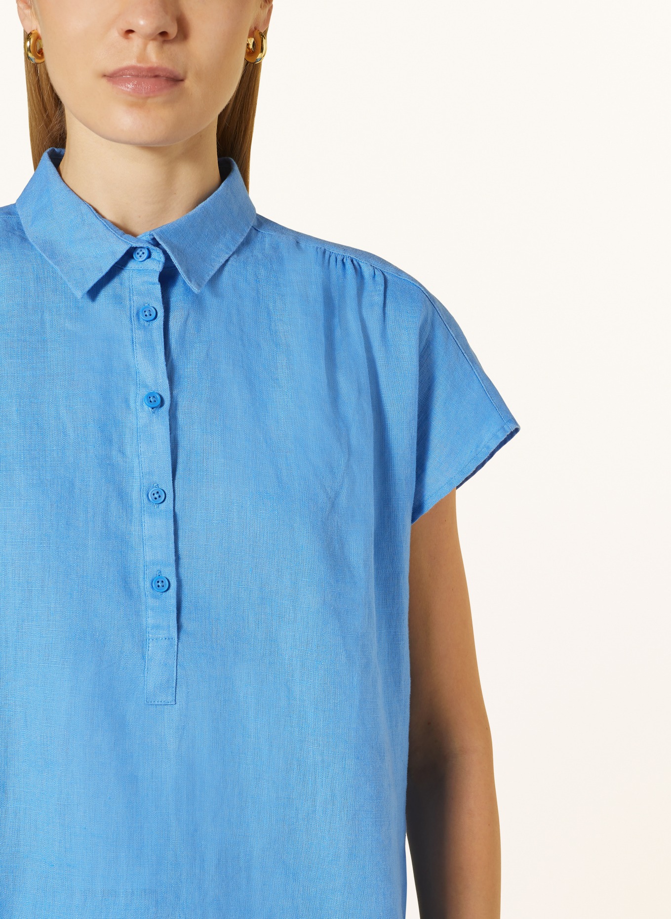 BETTY&CO Shirt blouse made of linen, Color: LIGHT BLUE (Image 4)