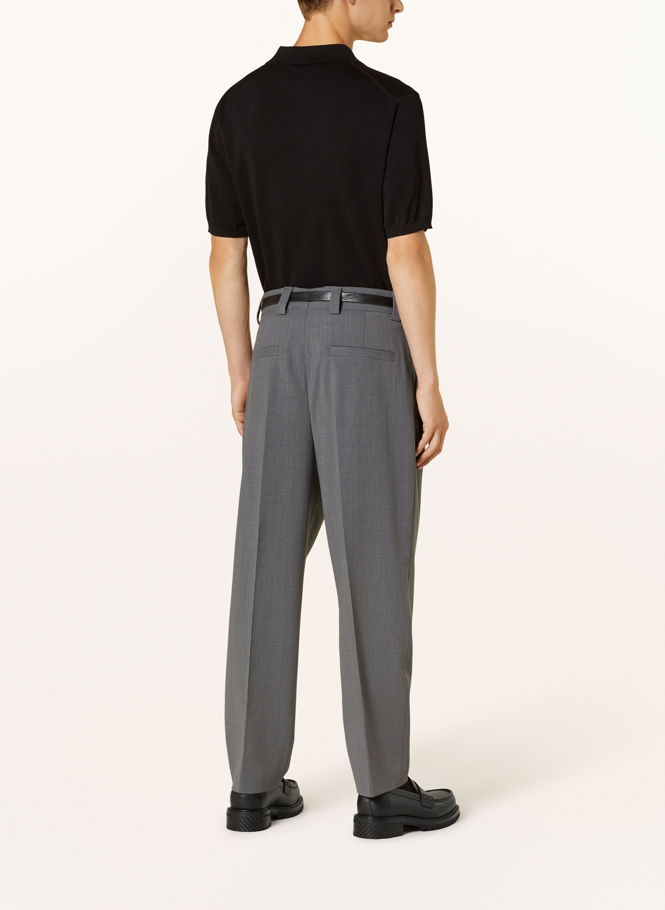 HUGO Spodnie garniturowe HARLY regular fit, Kolor: 030 MEDIUM GREY (Obrazek 4)