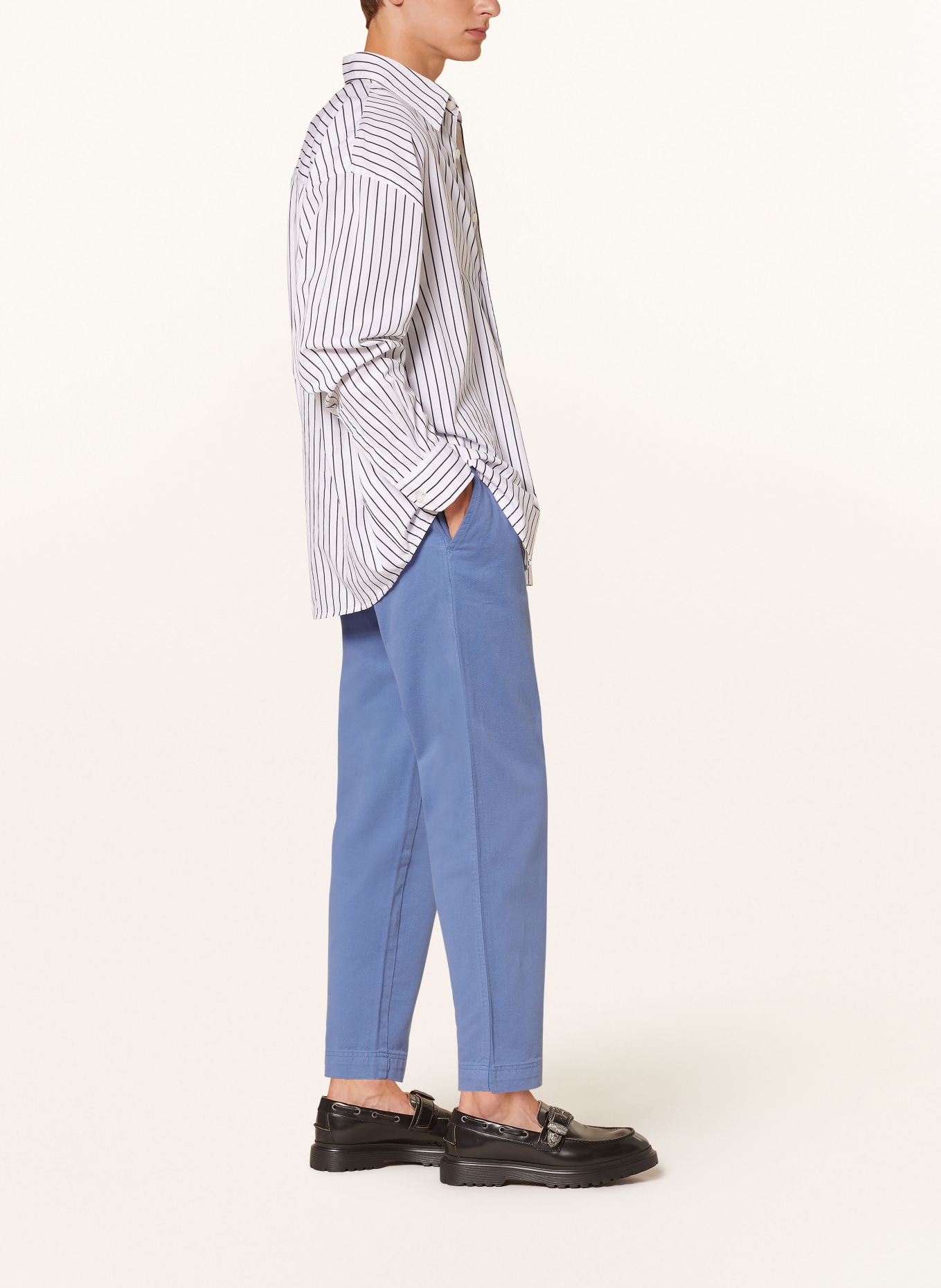 HUGO Chino kalhoty ZEEBO Slim Fit, Barva: MODRÁ (Obrázek 4)