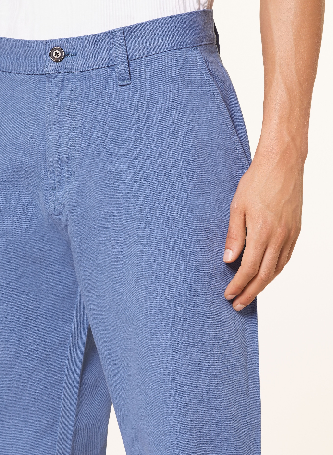 HUGO Chino kalhoty ZEEBO Slim Fit, Barva: MODRÁ (Obrázek 5)