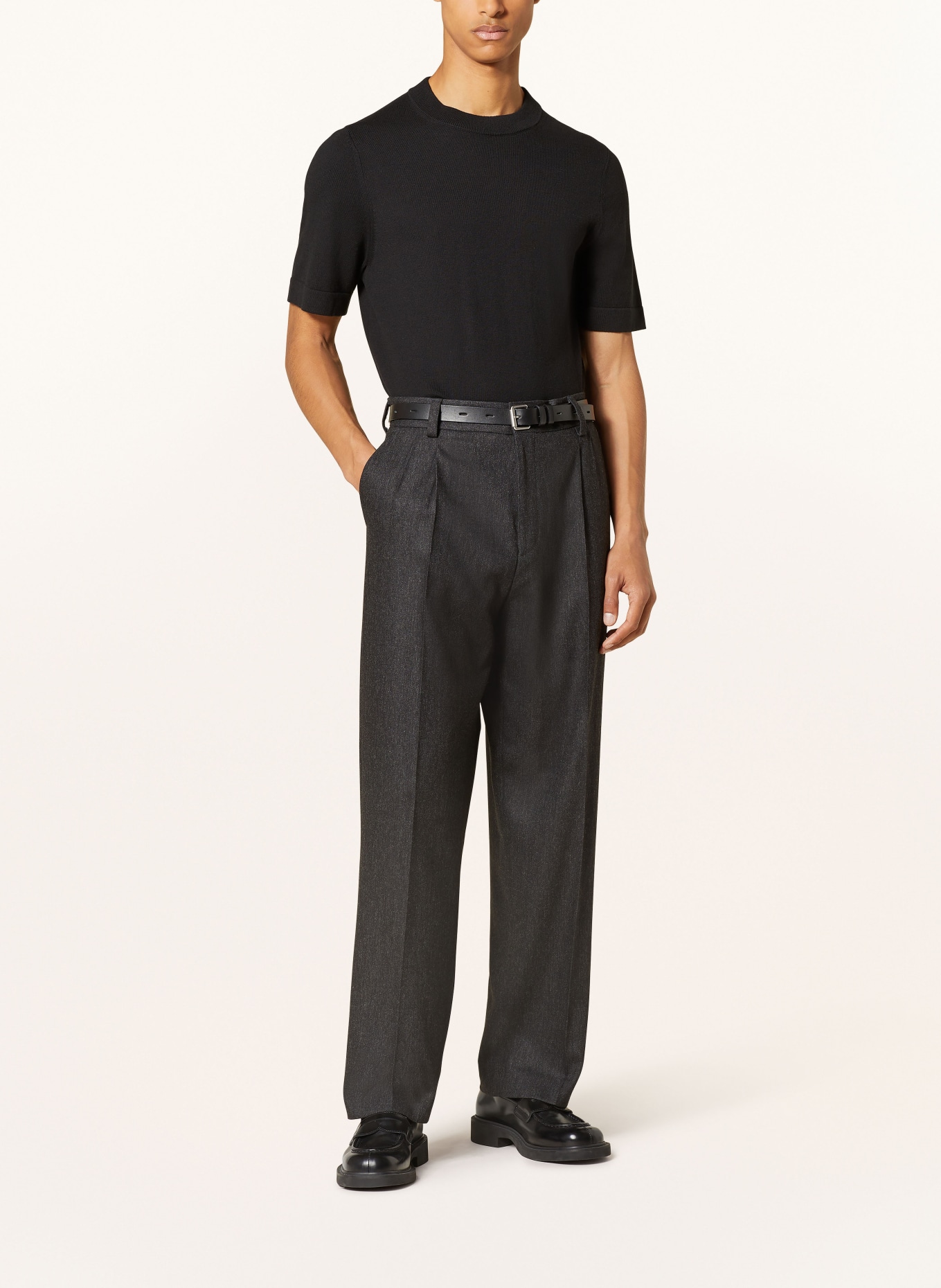 HUGO Oblekové kalhoty TREVOR Modern Fit, Barva: 001 BLACK (Obrázek 3)