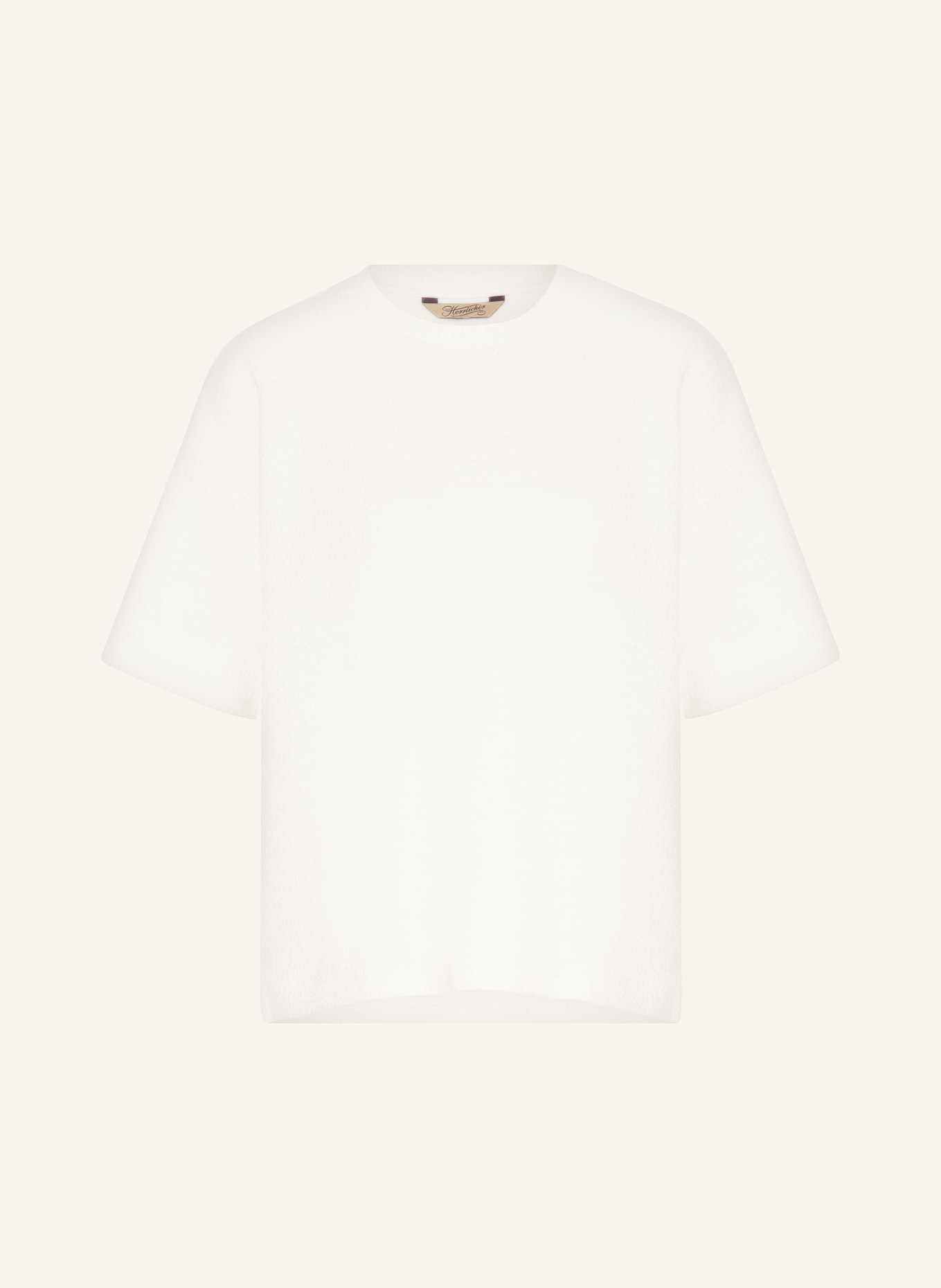 Herrlicher T-shirt STINELLA in bouclé, Color: WHITE (Image 1)
