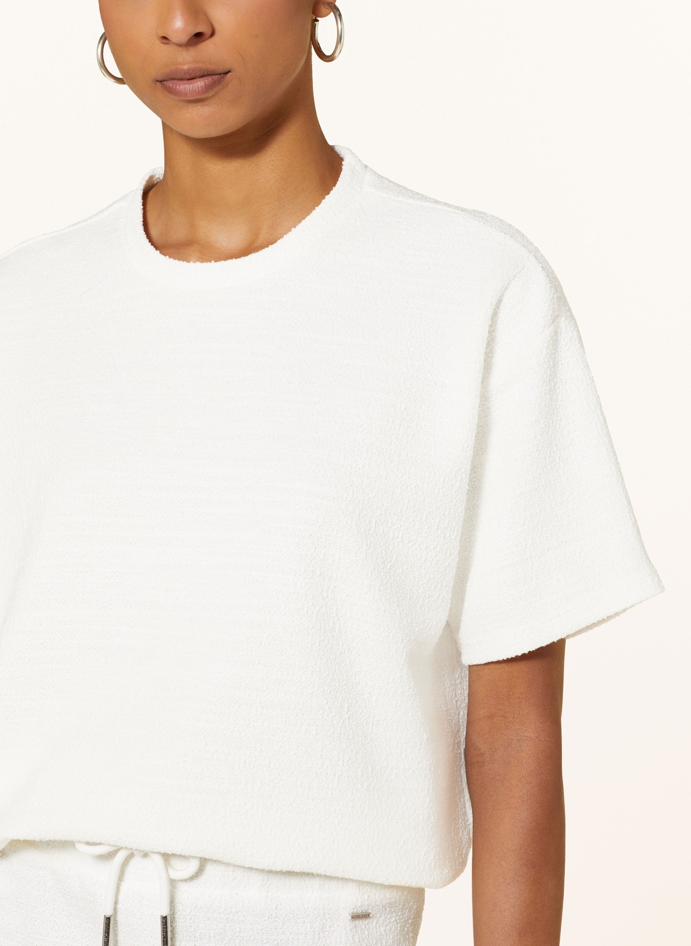 Herrlicher T-Shirt STINELLA aus Bouclé, Farbe: WEISS (Bild 4)