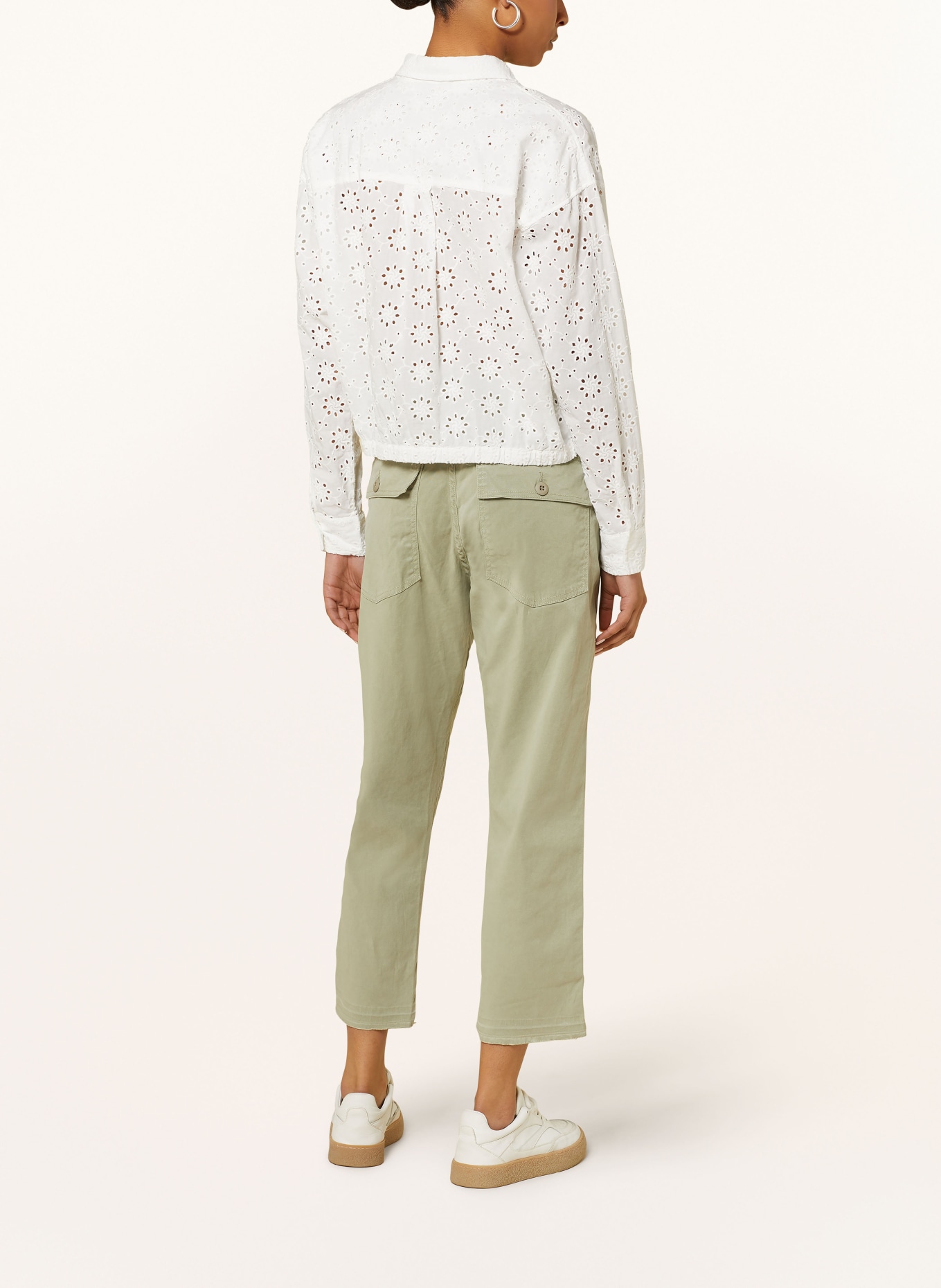 Herrlicher Shirt blouse LILINE made of broderie anglaise, Color: WHITE (Image 3)