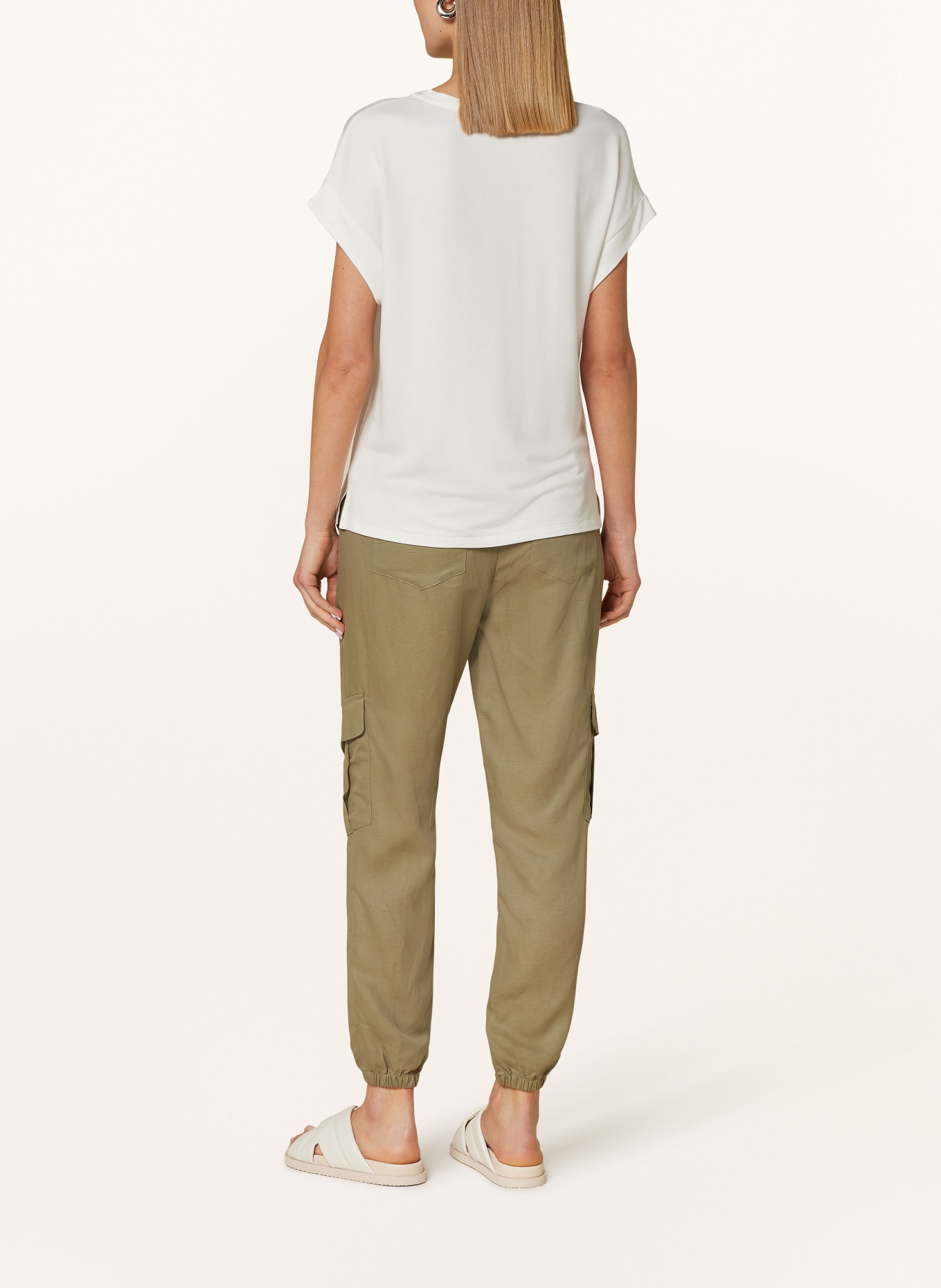 monari T-Shirt mit Schmucksteinen, Farbe: CREME (Bild 3)